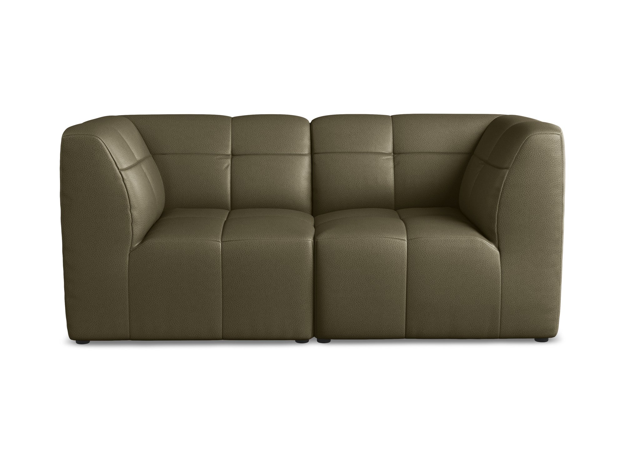 Modular 2-Seater Sofa ALOHA Olive Eco-Leather