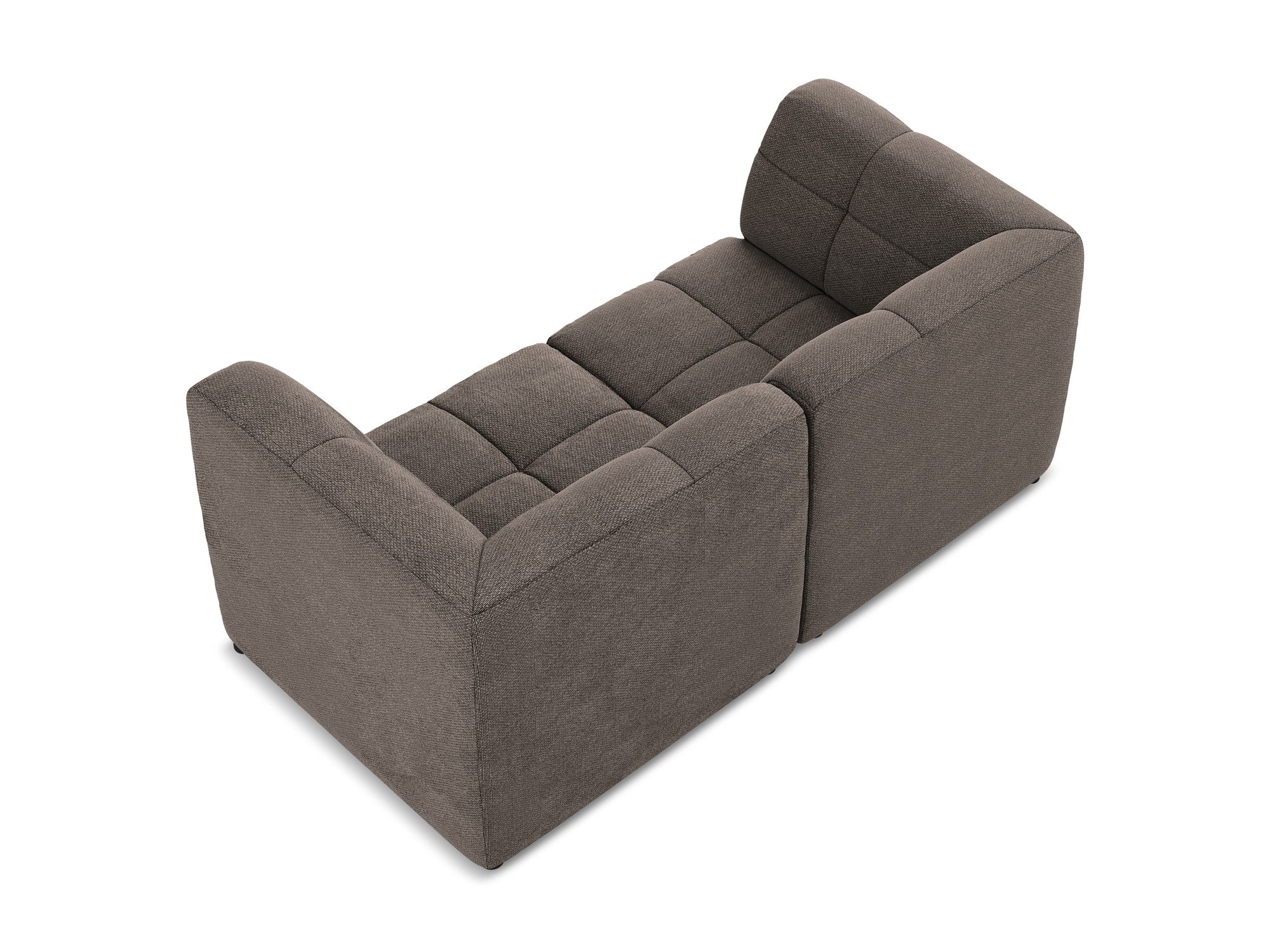 Modulaire 2-zitsbank ALOHA chocolade boucle