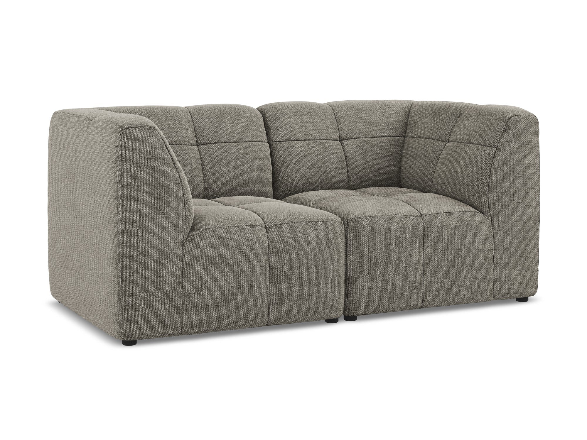 Modulaire 2-zitsbank ALOHA grijze boucle