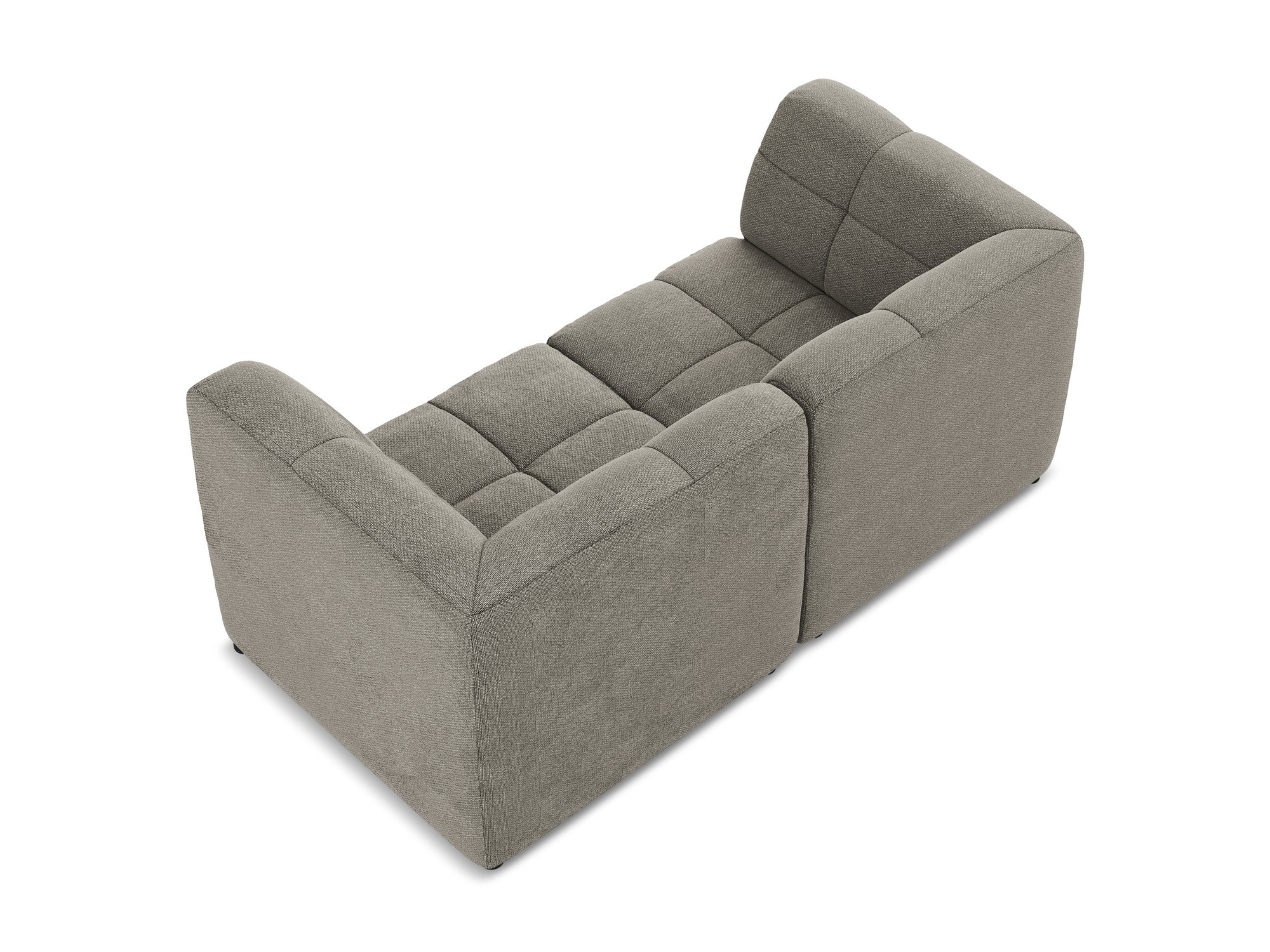 Modulaire 2-zitsbank ALOHA grijze boucle