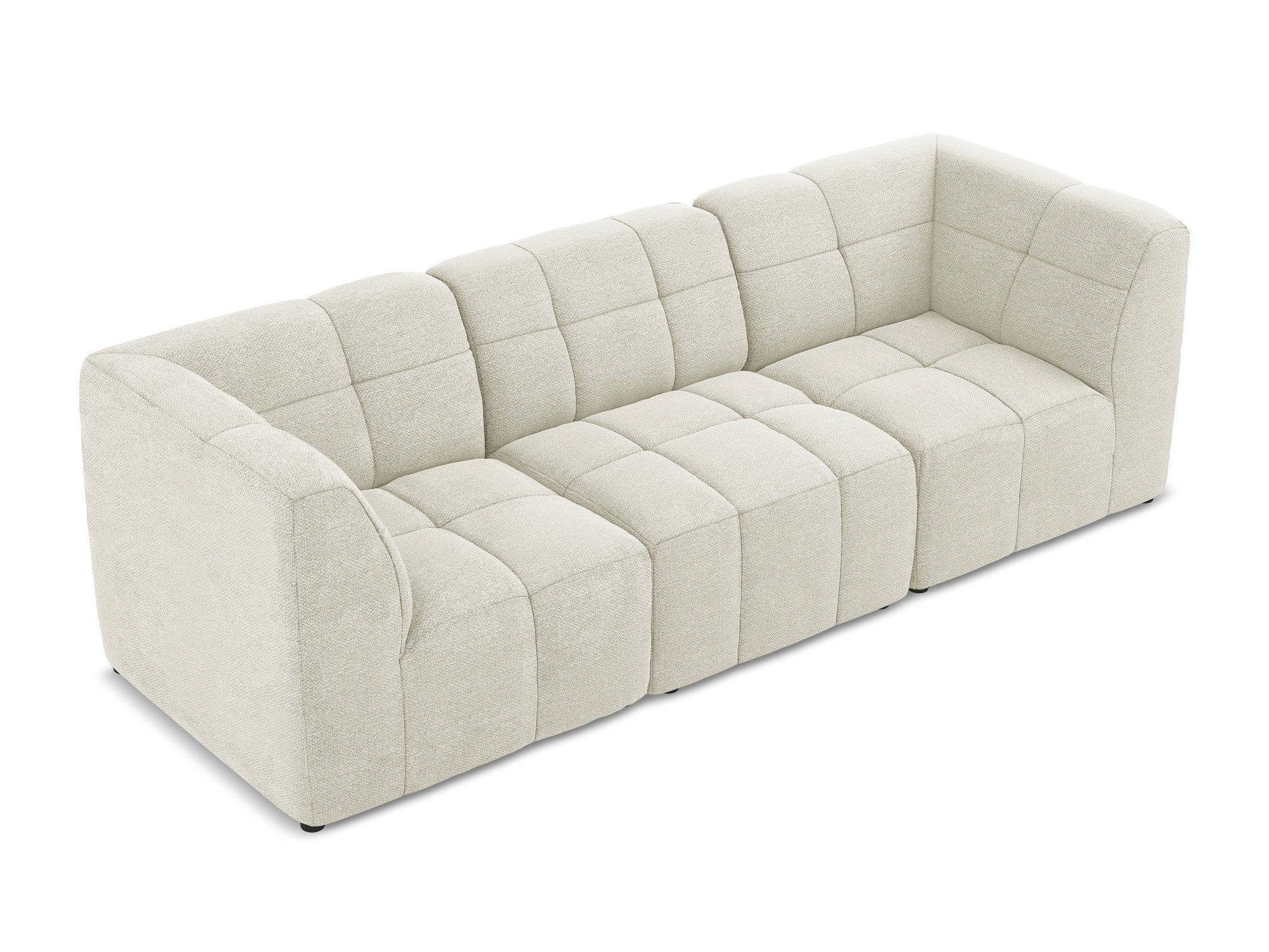 3-seater modular sofa ALOHA sandy boucle