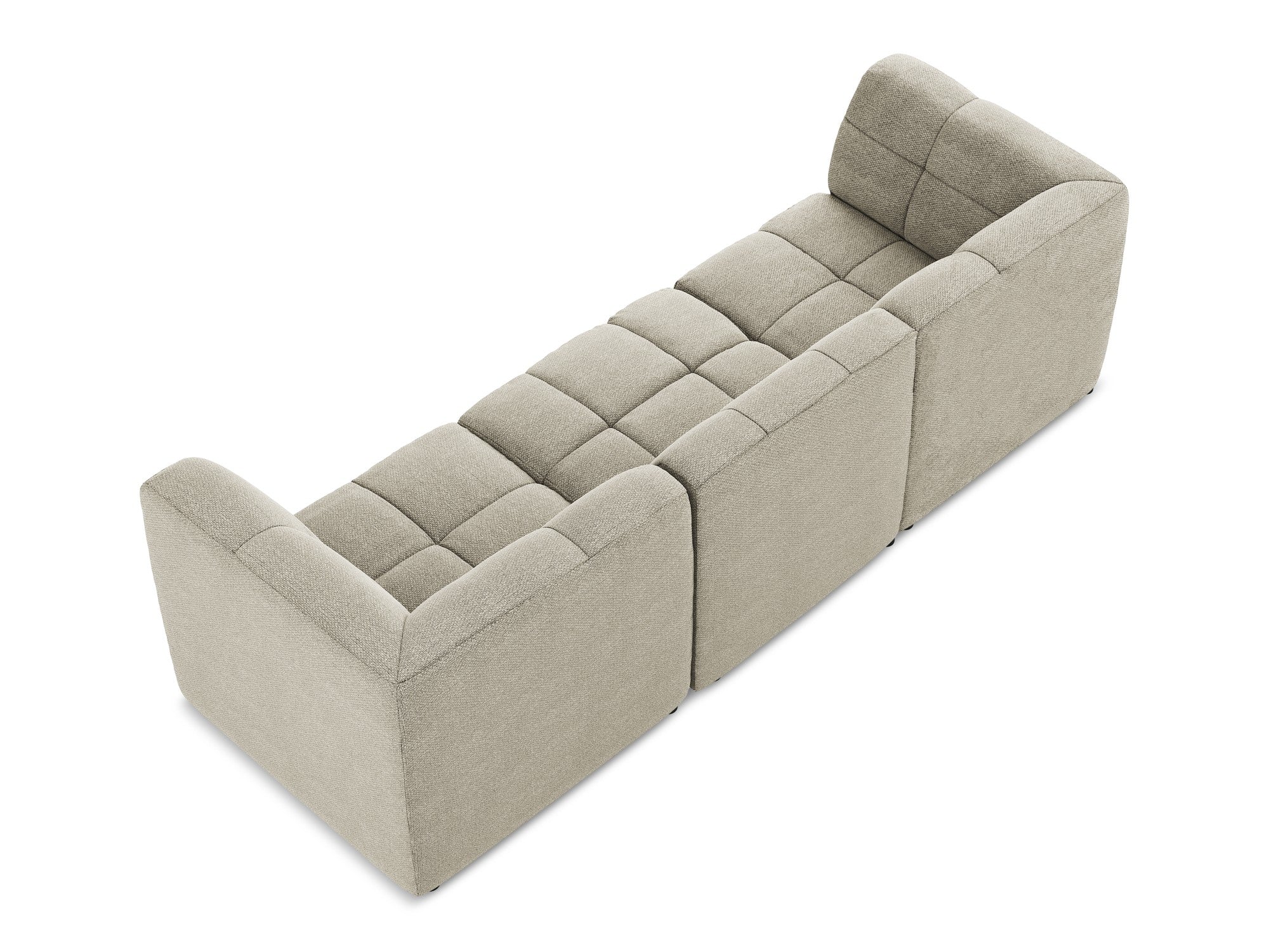Modulaire 3-zitsbank ALOHA taupe boucle