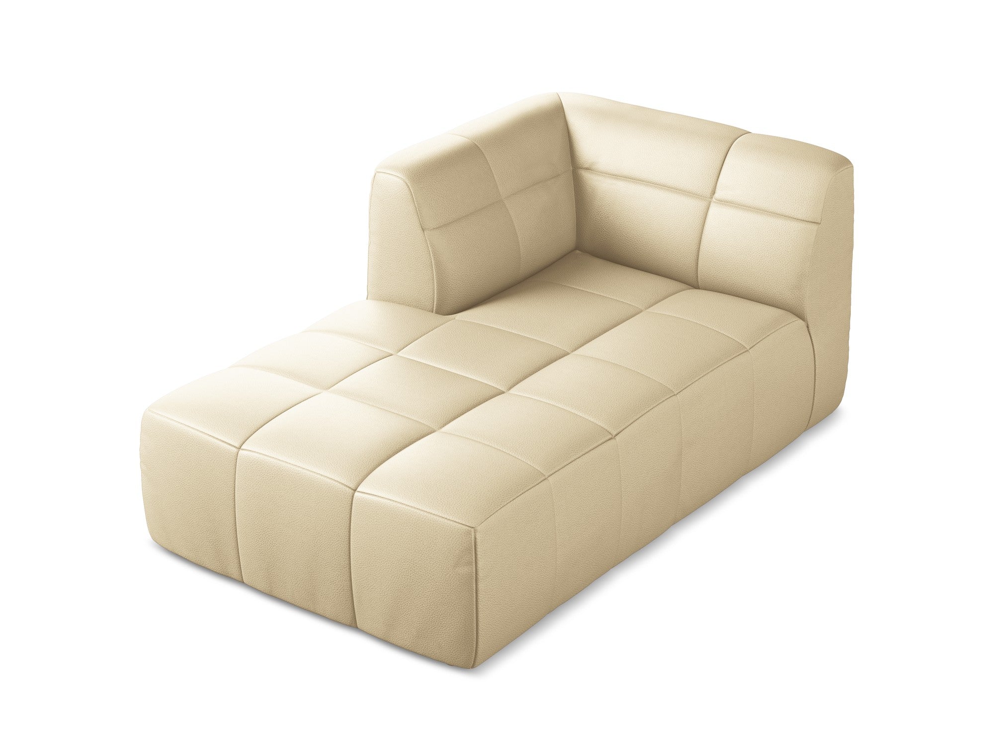 Szezlong links ALOHA beige Kunstleder