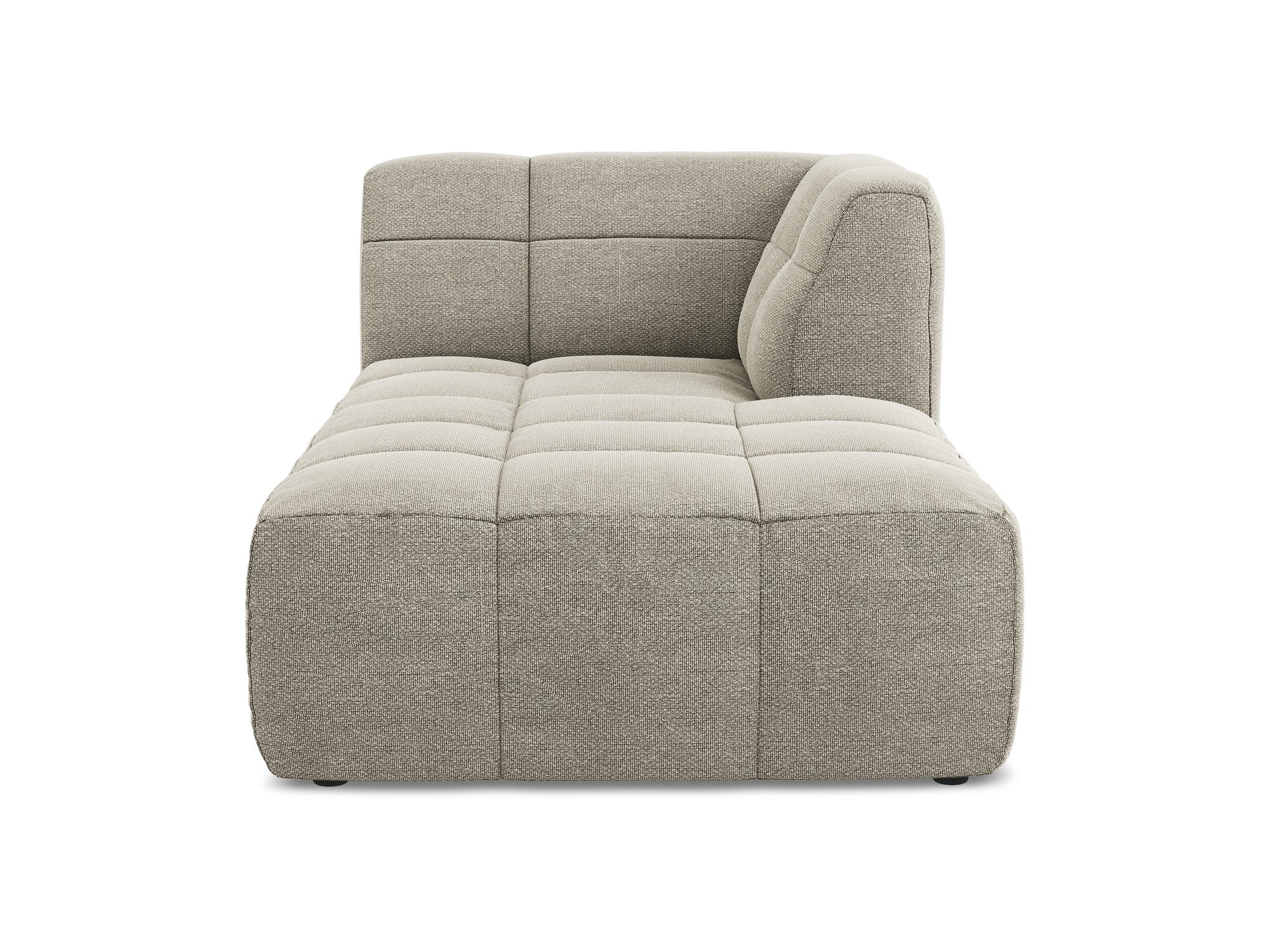 Rechtsseitiger Szezlong ALOHA taupe Boucle