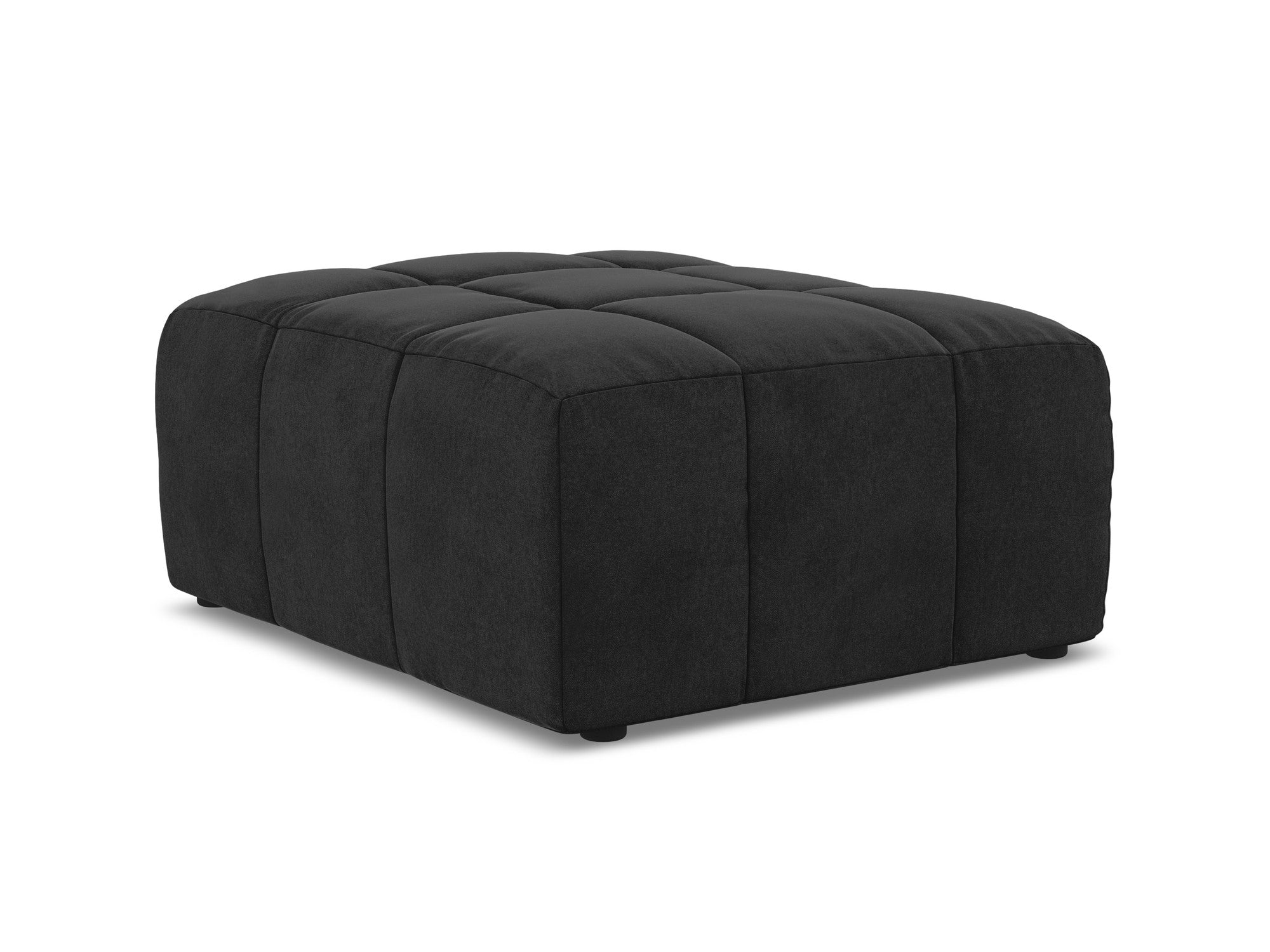 Pouf / velvet module ALOHA black
