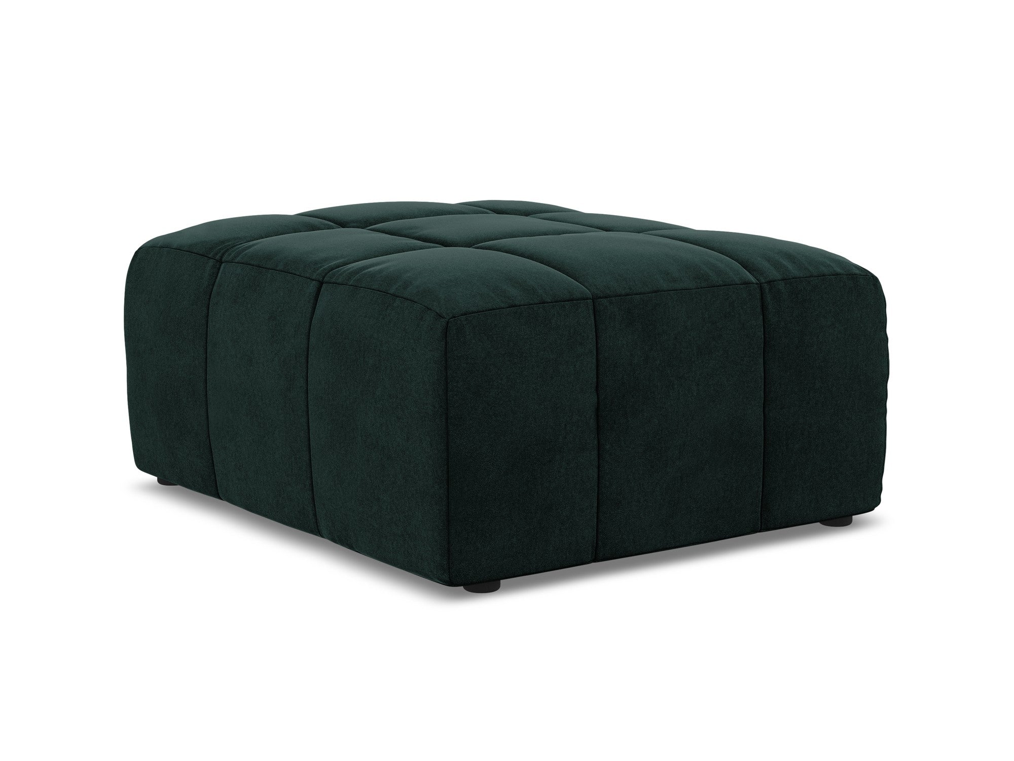 Puf / modulaire fluwelen ALOHA grijs-groen