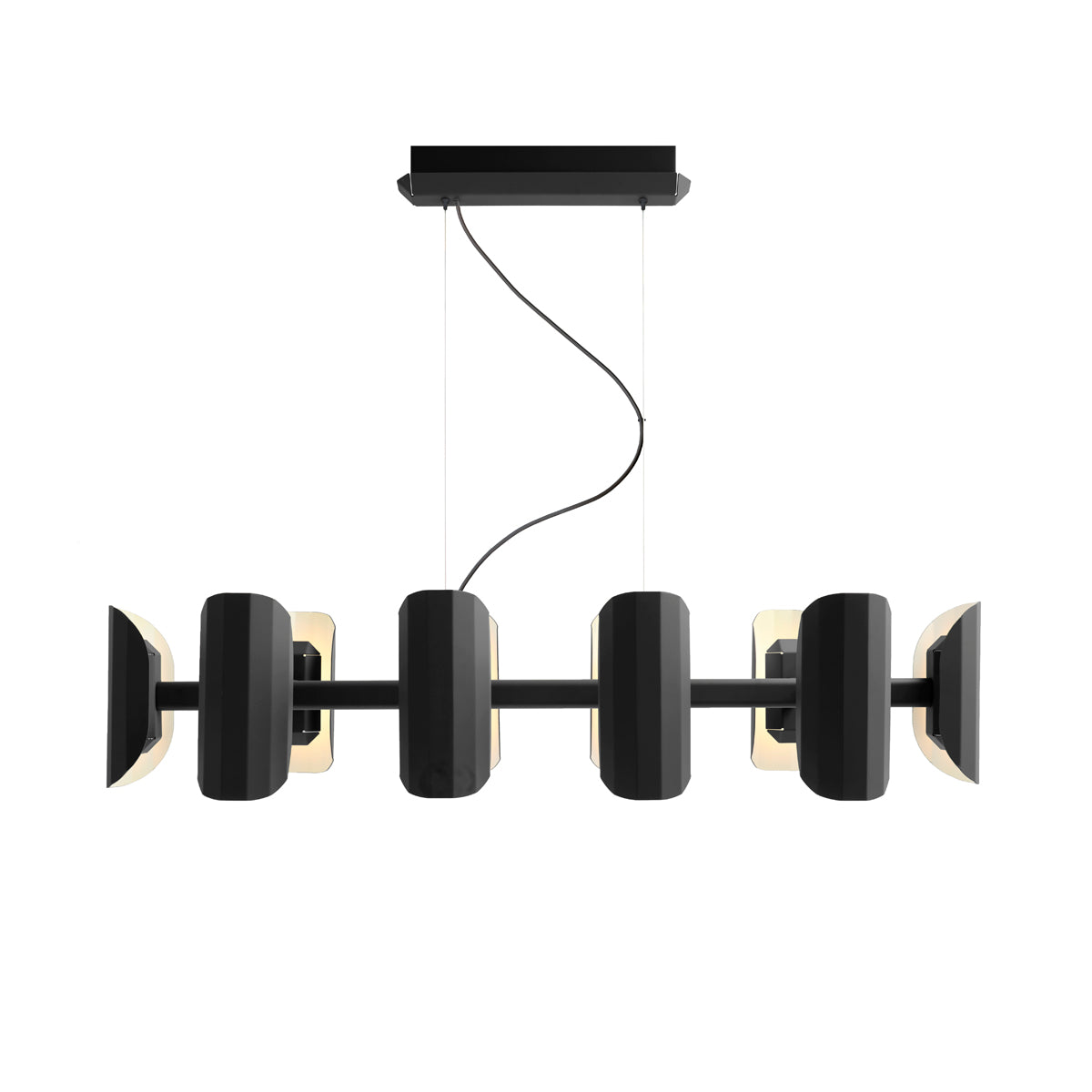 APOLIN black multi-armed pendant lamp