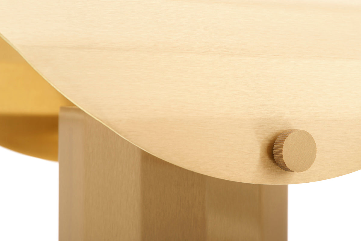 Tafellamp APOLIN geborsteld messing