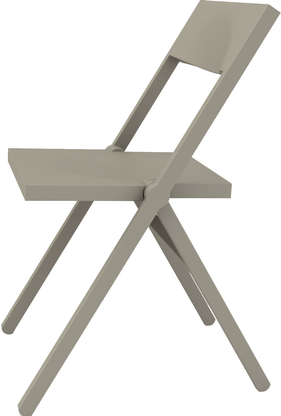 Krzesło składane PIANA szary do jadalni – Alessi