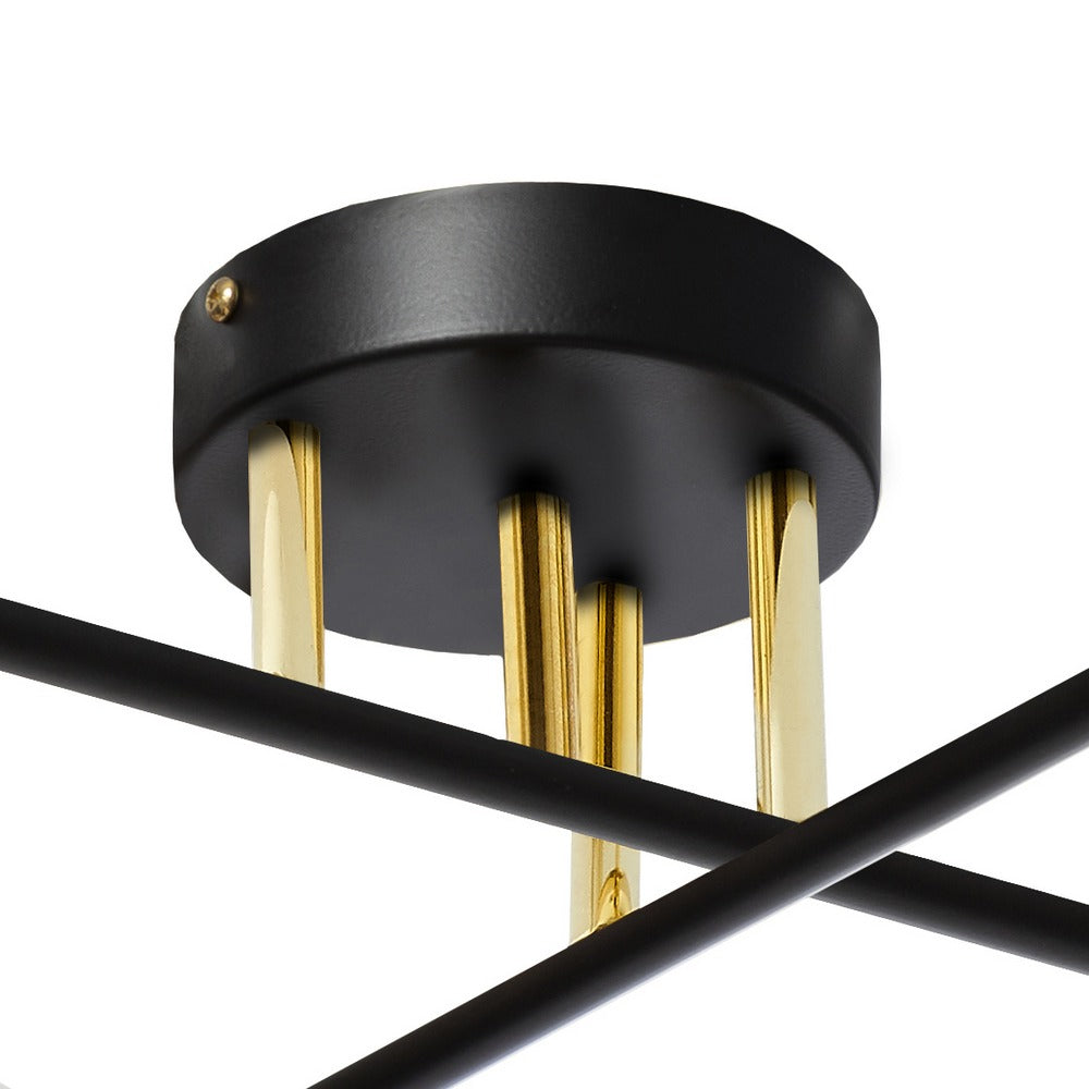 ASTRA 4 ceiling lamp black with gold