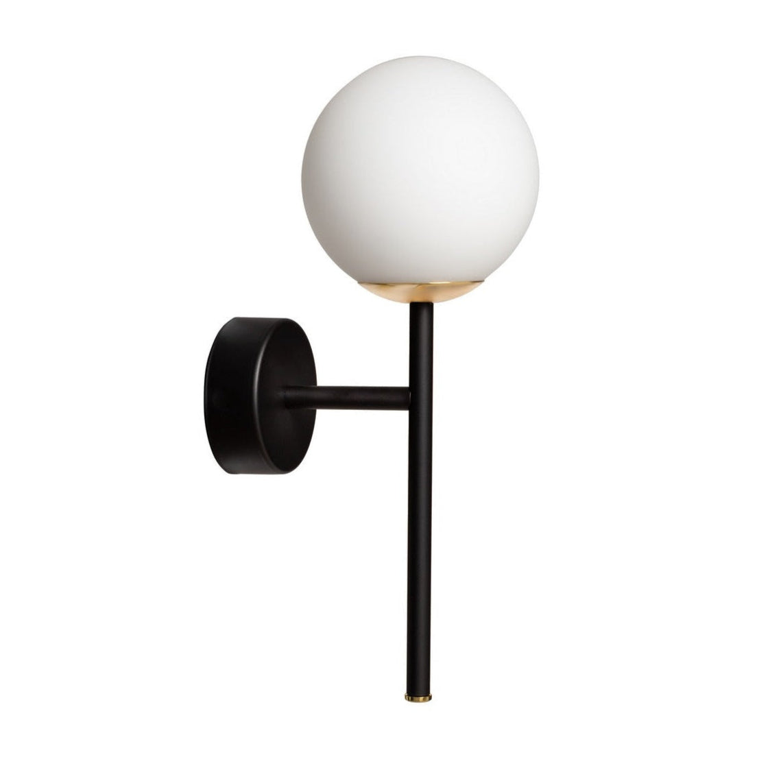 Wandlamp ASTRA DECO zwart met goud