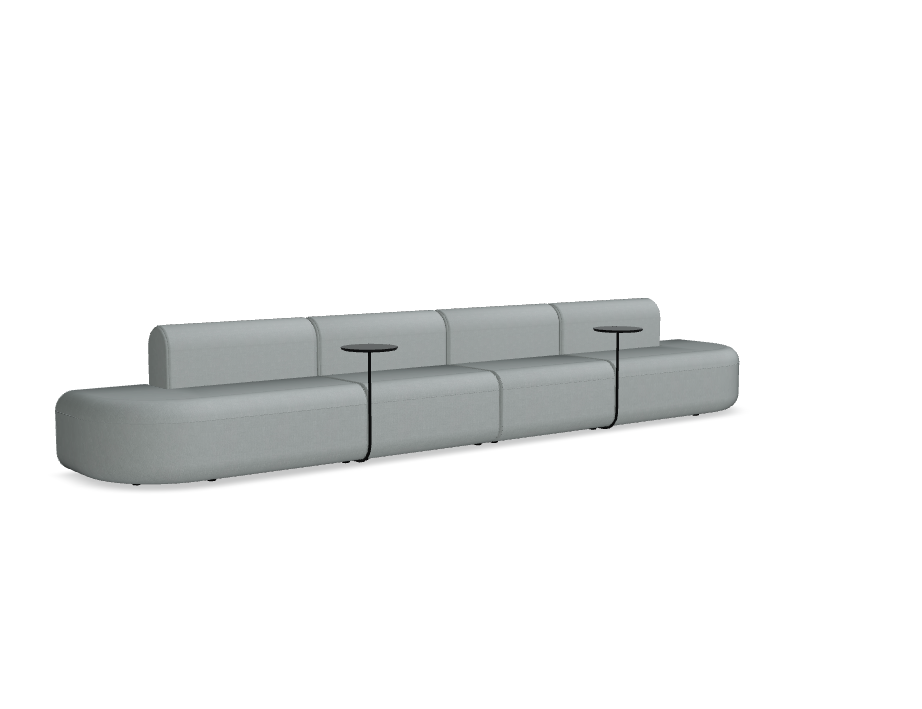 Sofa 4-module eenvoudig ARTIKO gestoffeerd