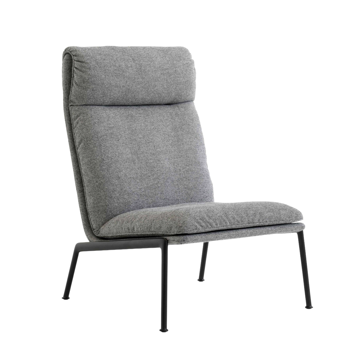 Fauteuil MUNO LN16 gestoffeerd met een zwarte basis