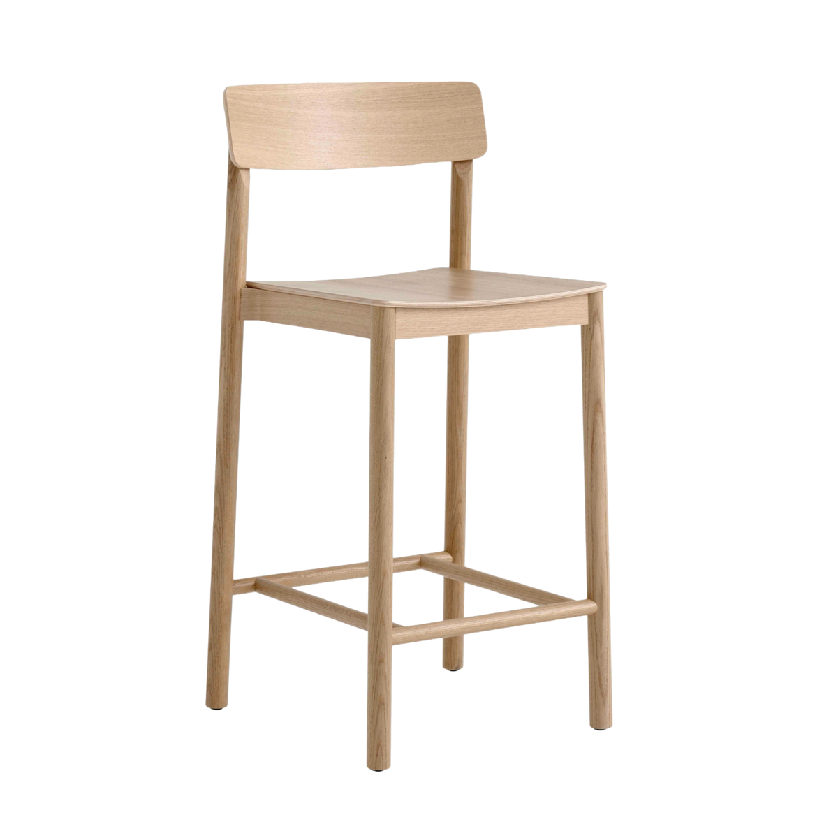 Hocker BETTY gelakt eiken