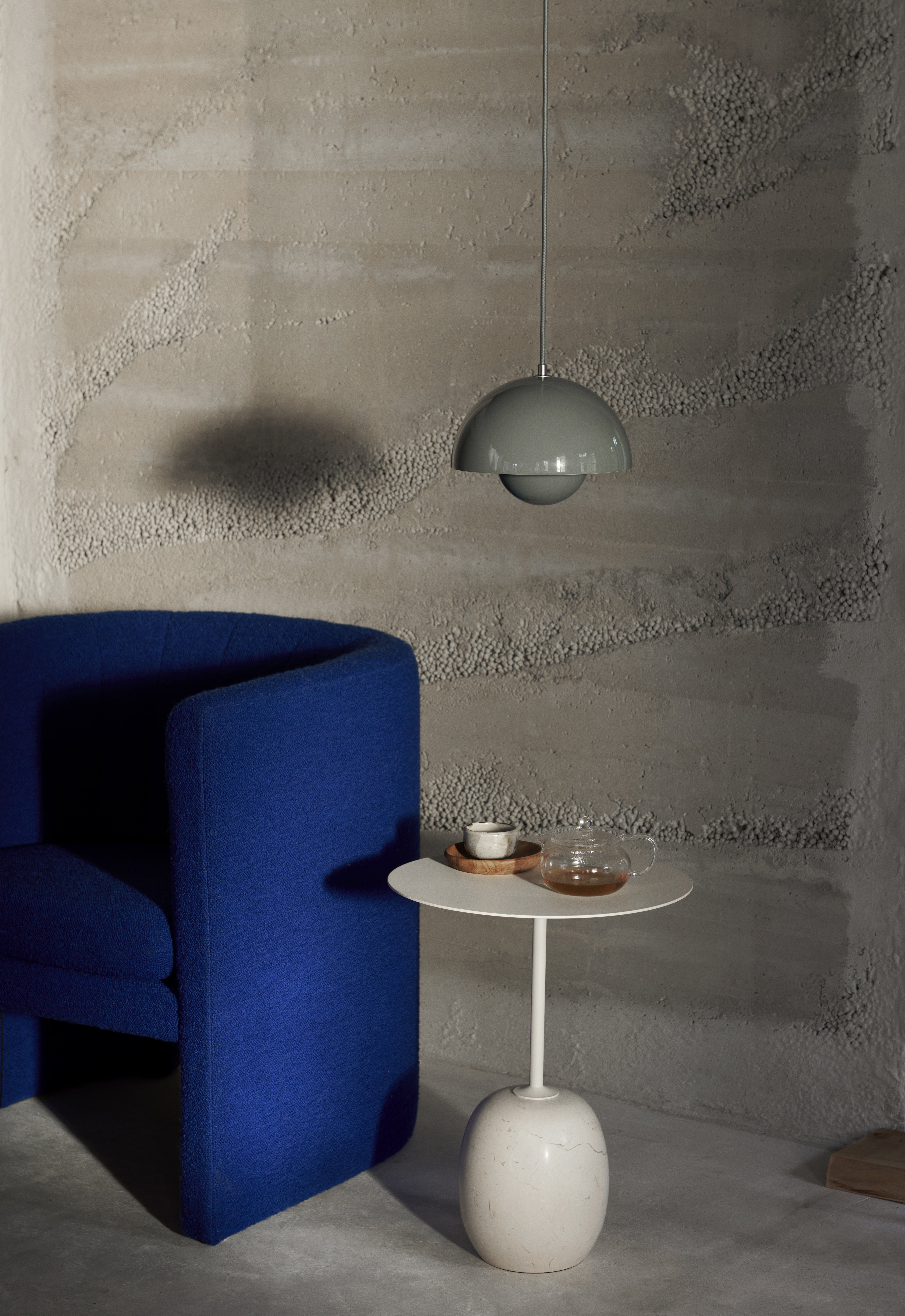 Hanglamp FLOWERPOT grijsblauw