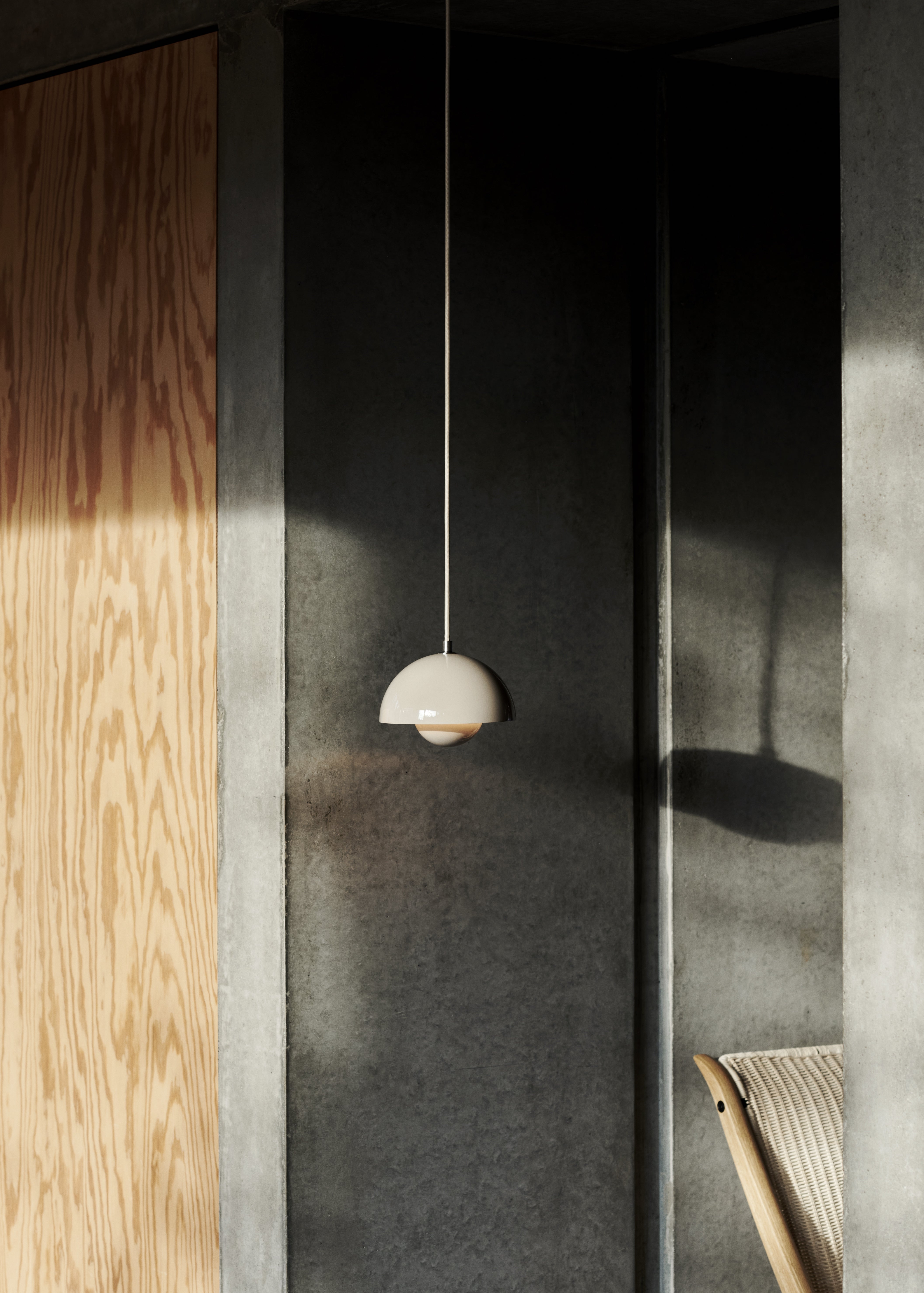 Hanglamp FLOWERPOT grijsbeige