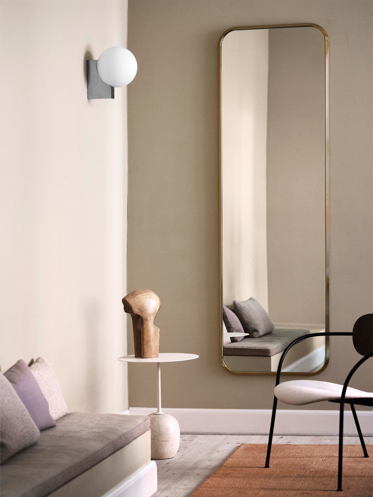 Wandspiegel SILLON SH7 met messing frame