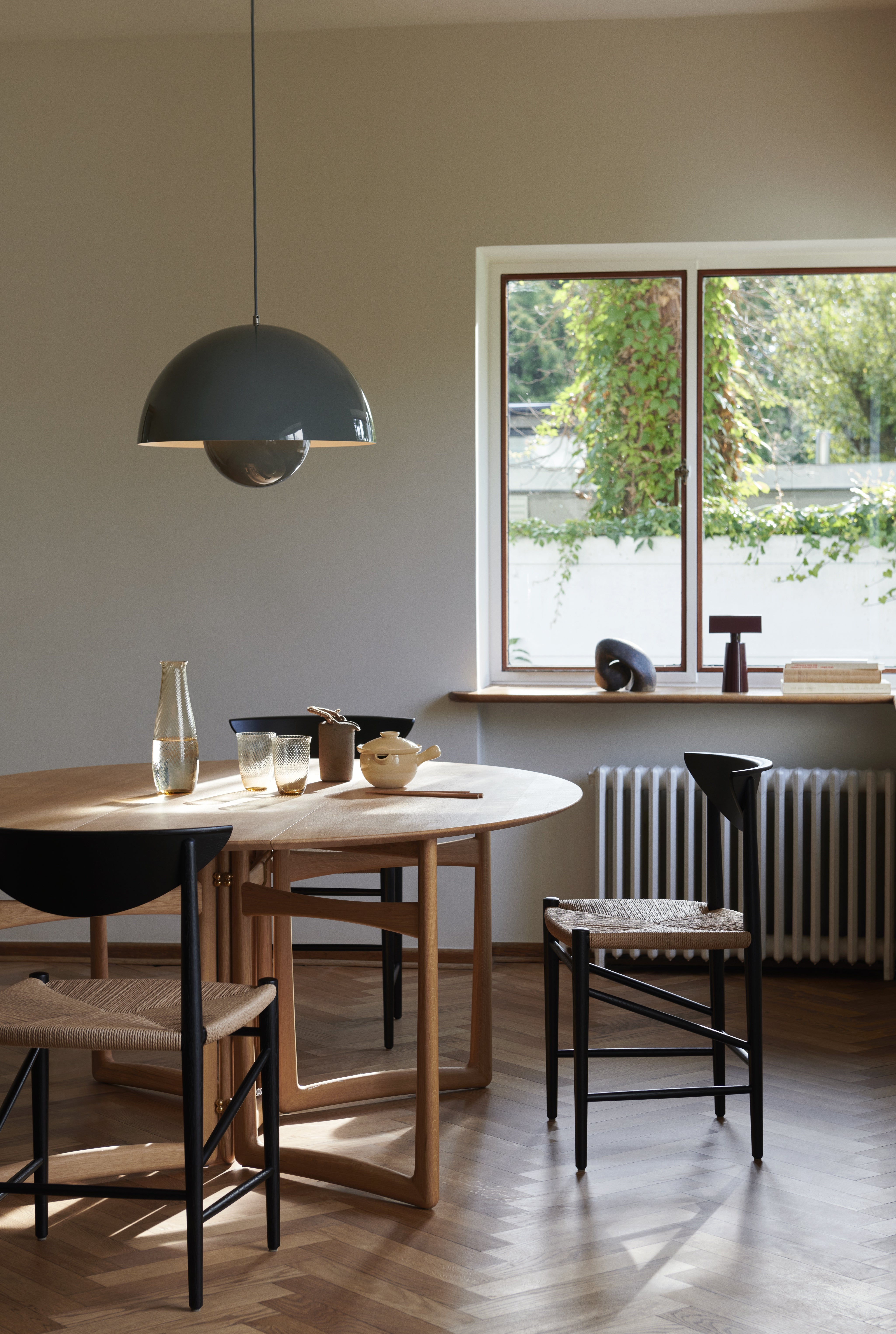 Hanglamp FLOWERPOT grijsblauw