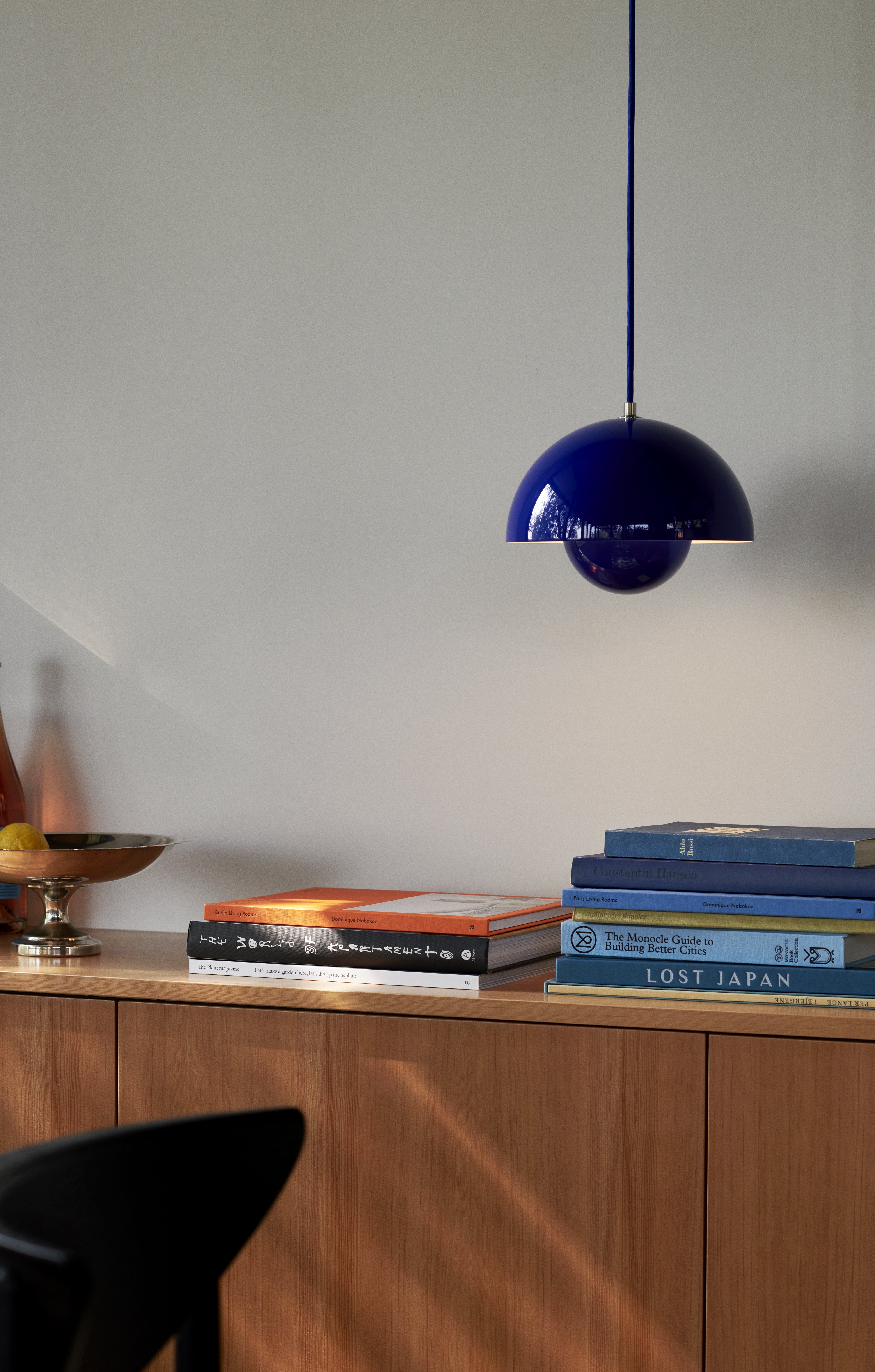 Hanglamp FLOWERPOT kobaltblauw