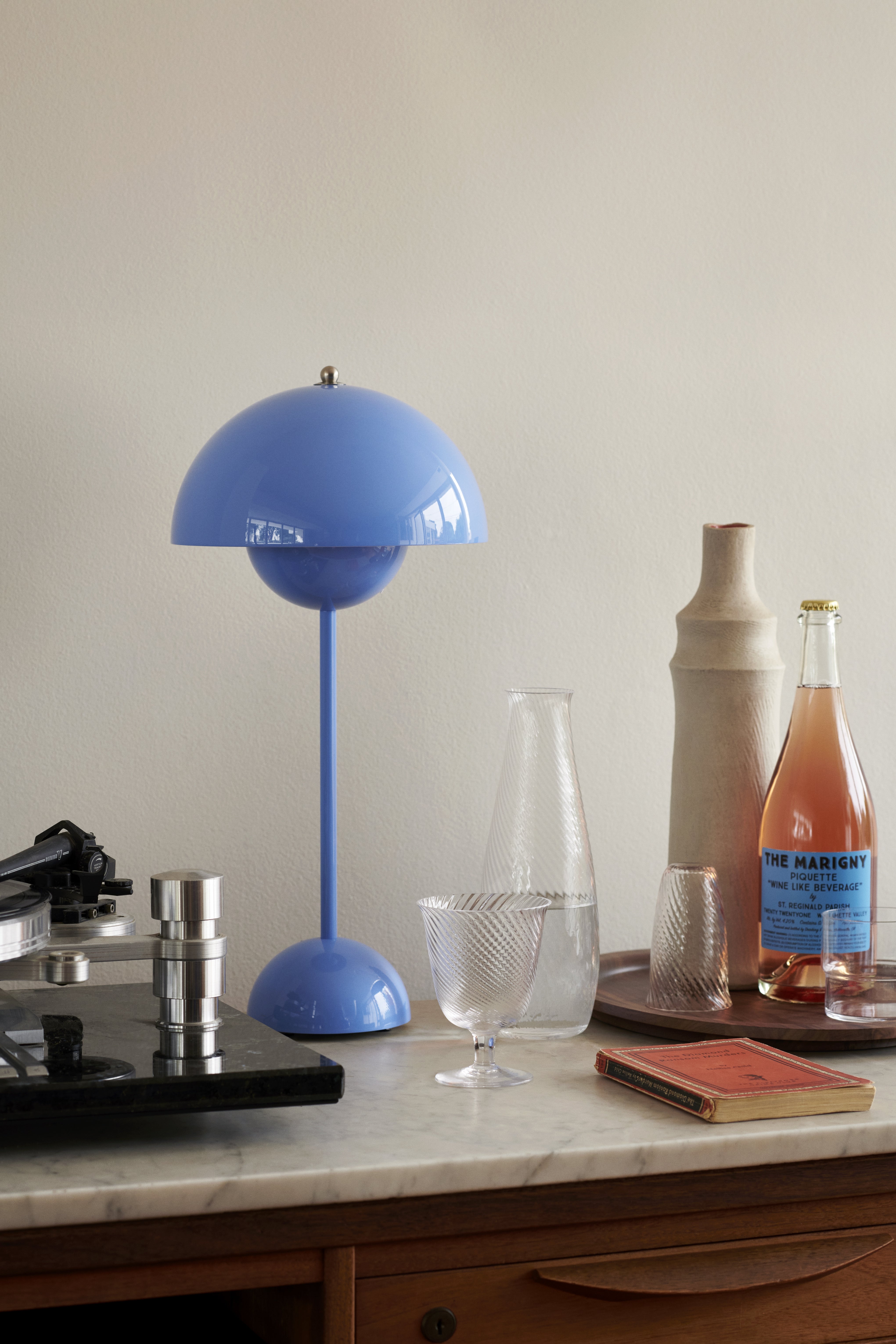 tafellamp FLOWERPOT VP3 lichtblauw