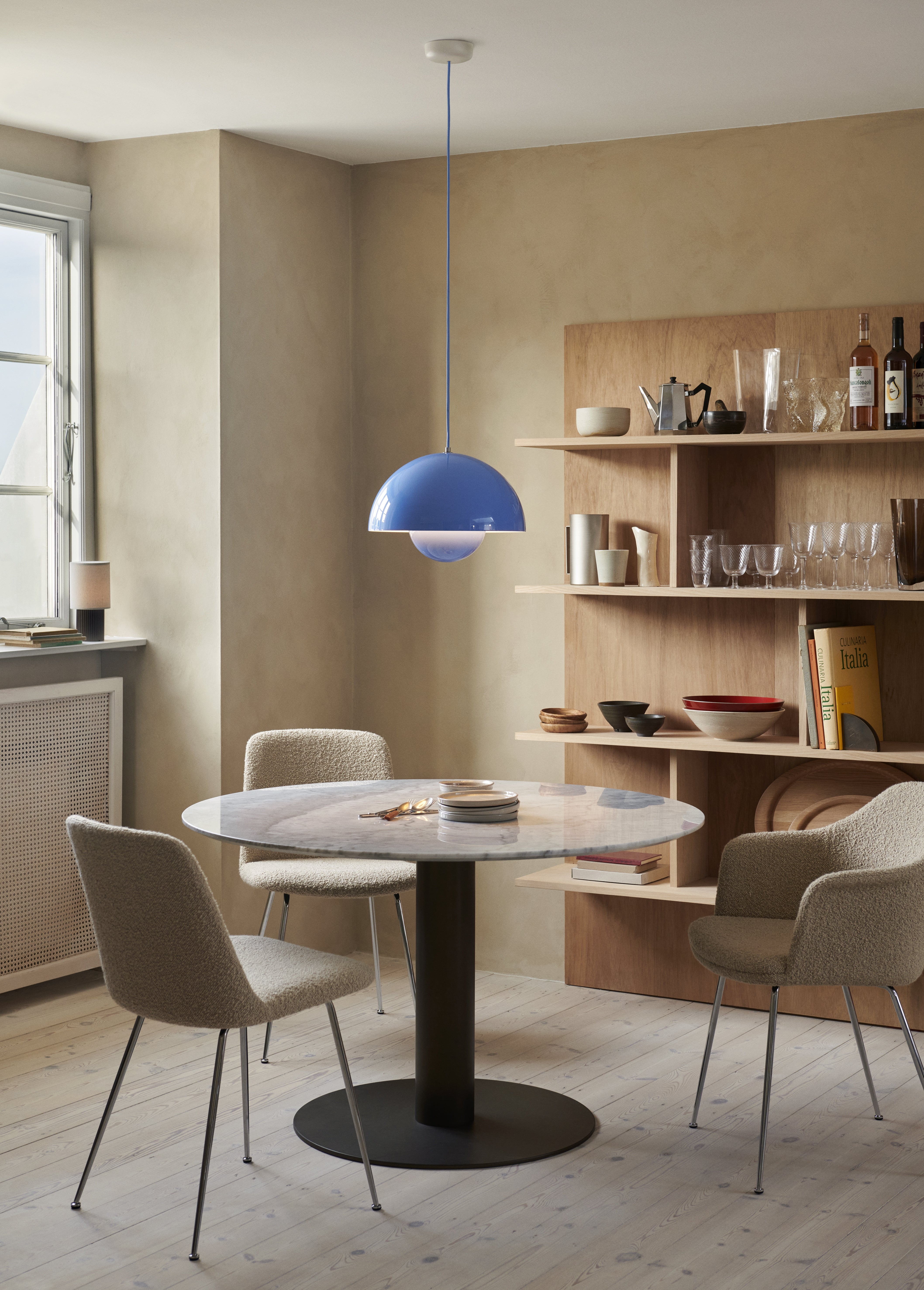 Hanglamp FLOWERPOT lichtblauw