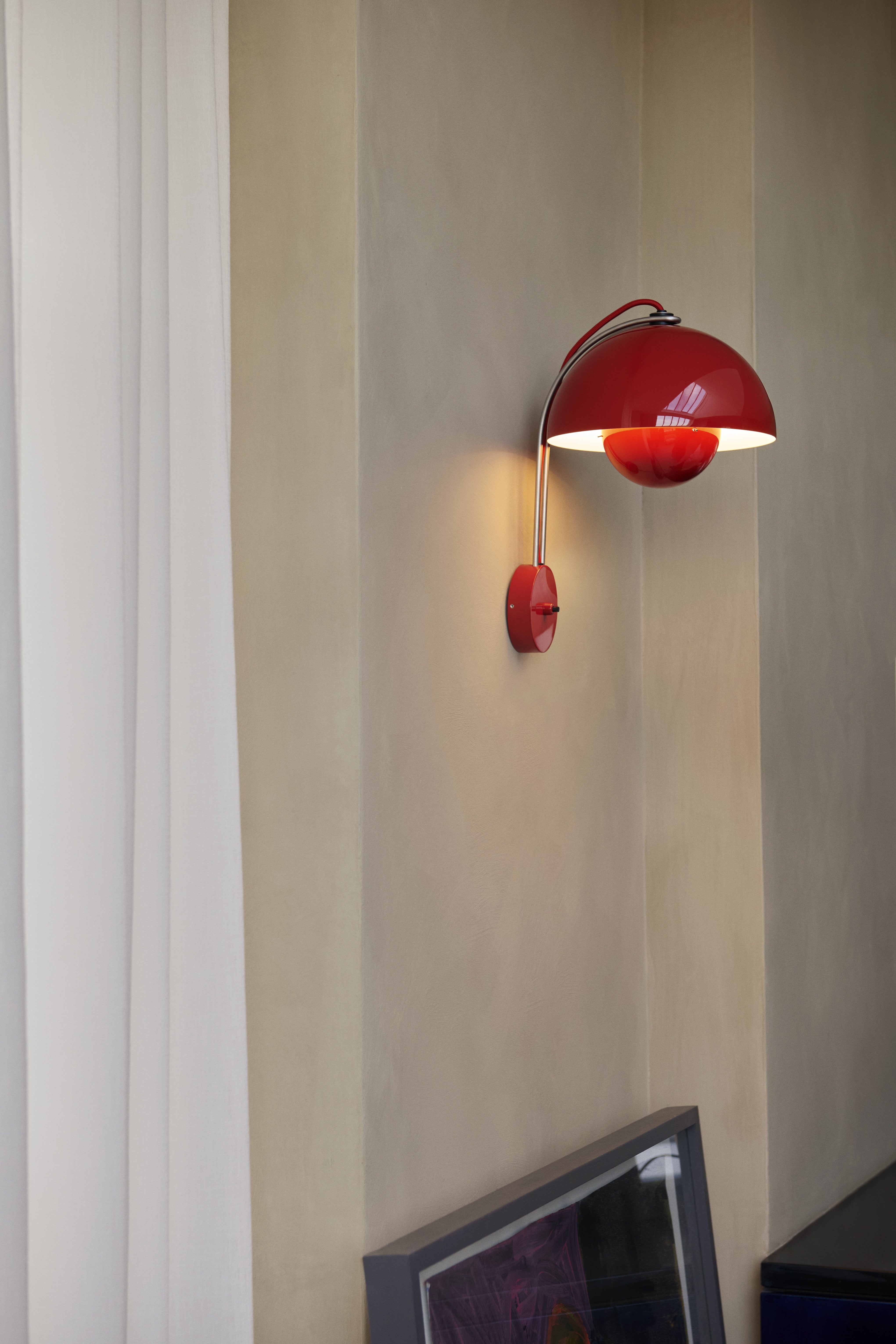 Wandlamp FLOWERPOT VP8 chroom