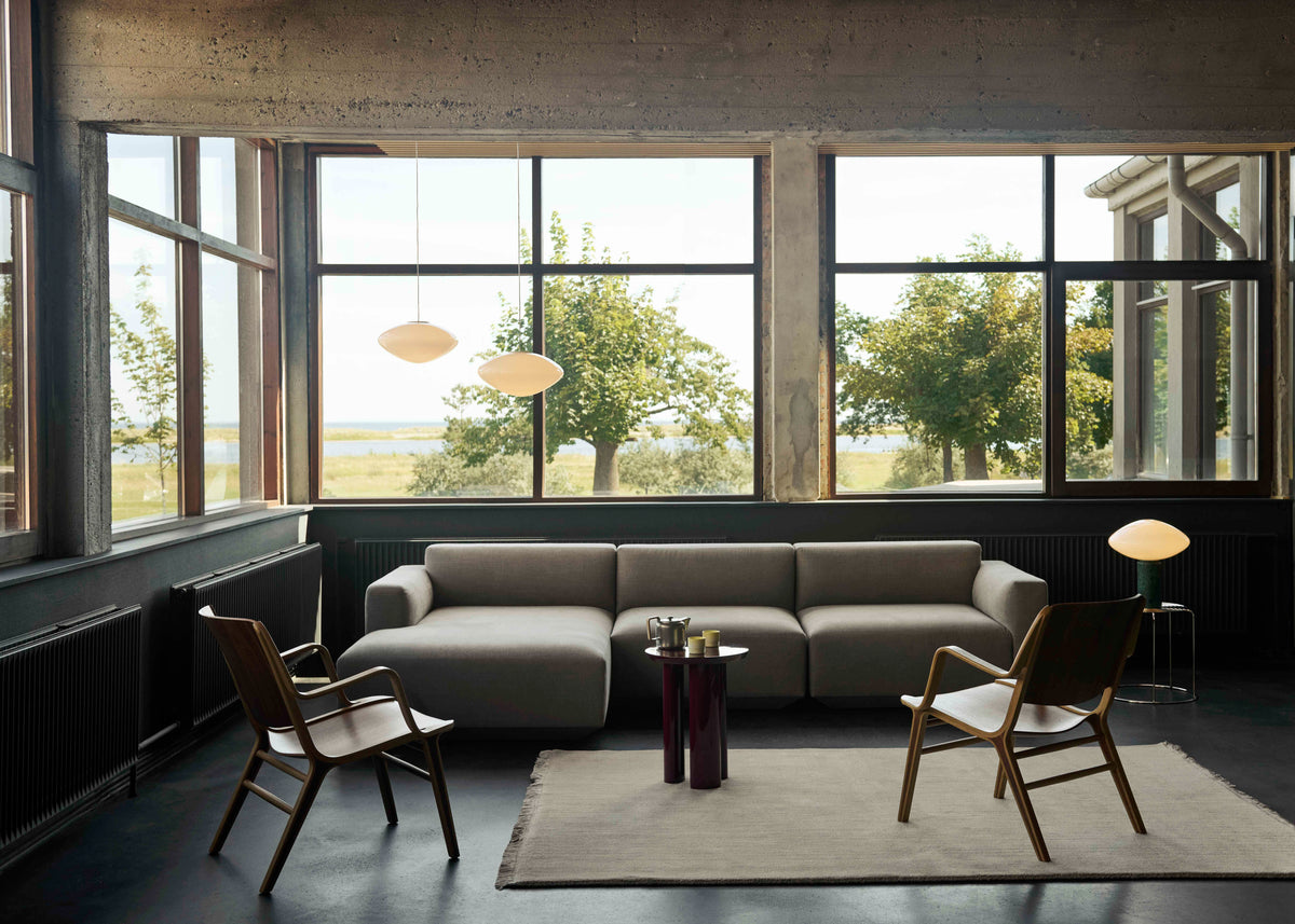 Sofa 3-zits DEVELIUS MELLOW gestoffeerd
