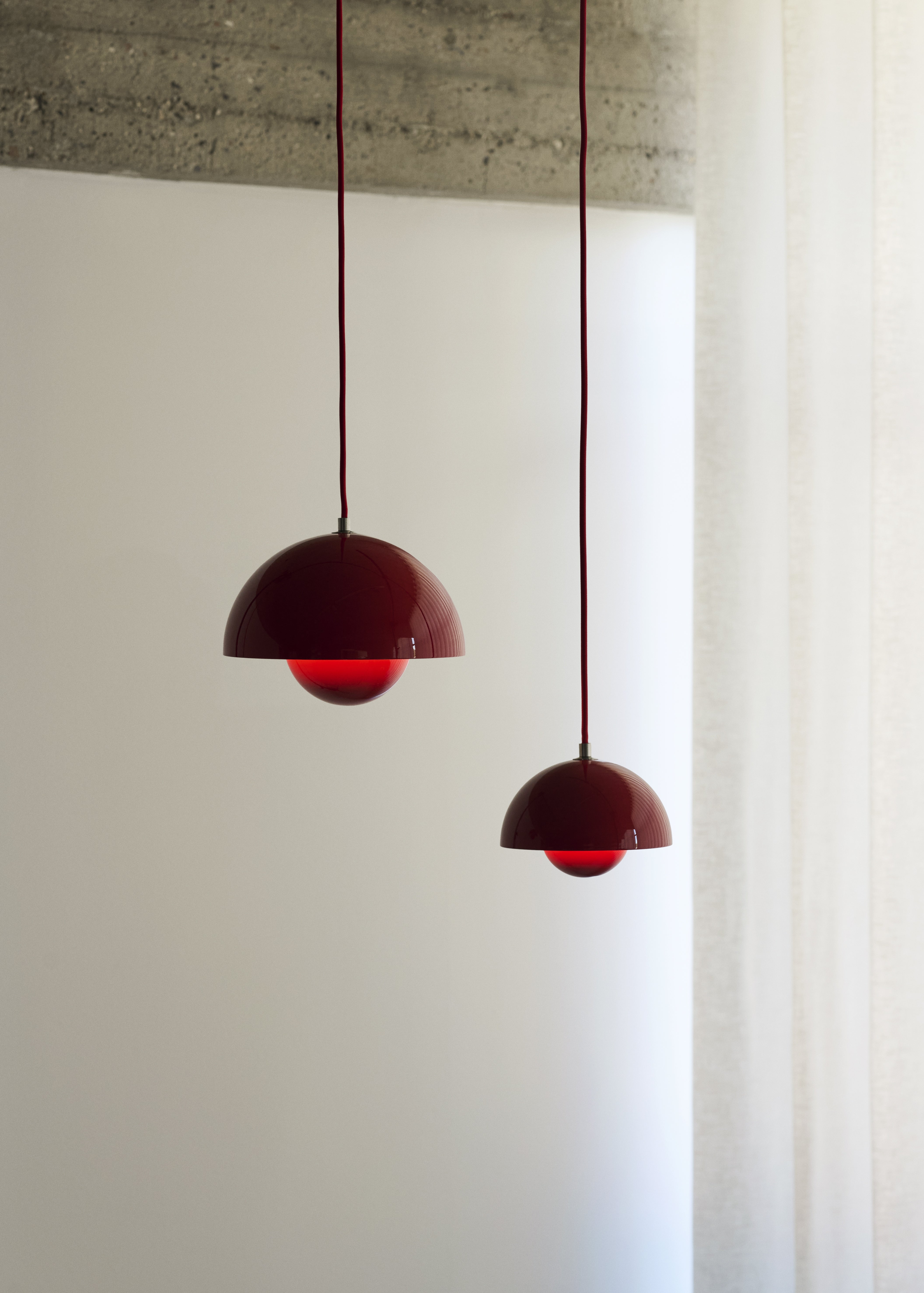 hanglamp FLOWERPOT wijnrood