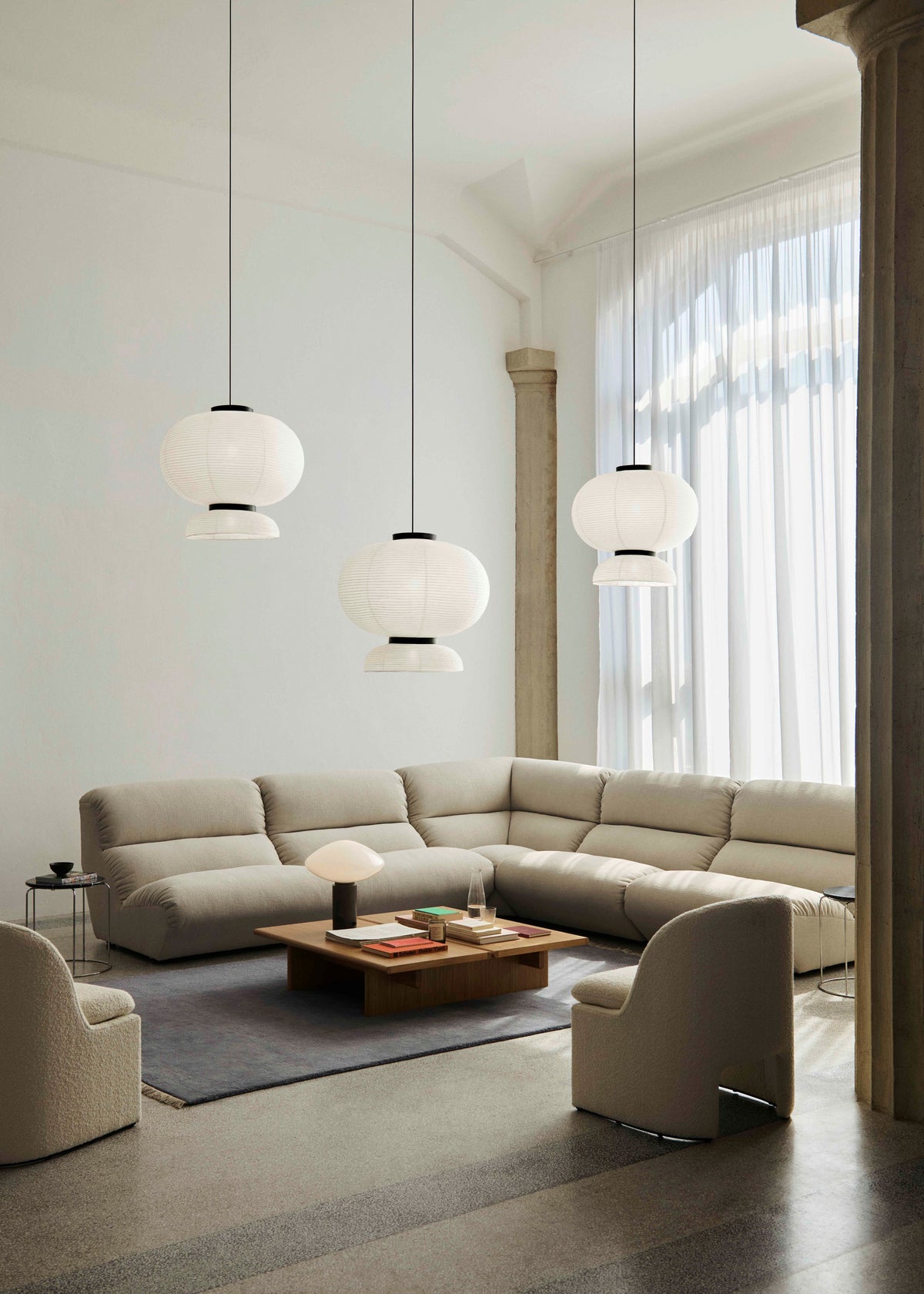 Modulaire sofa HI LO AV55 - gestoffeerd hoekmodule