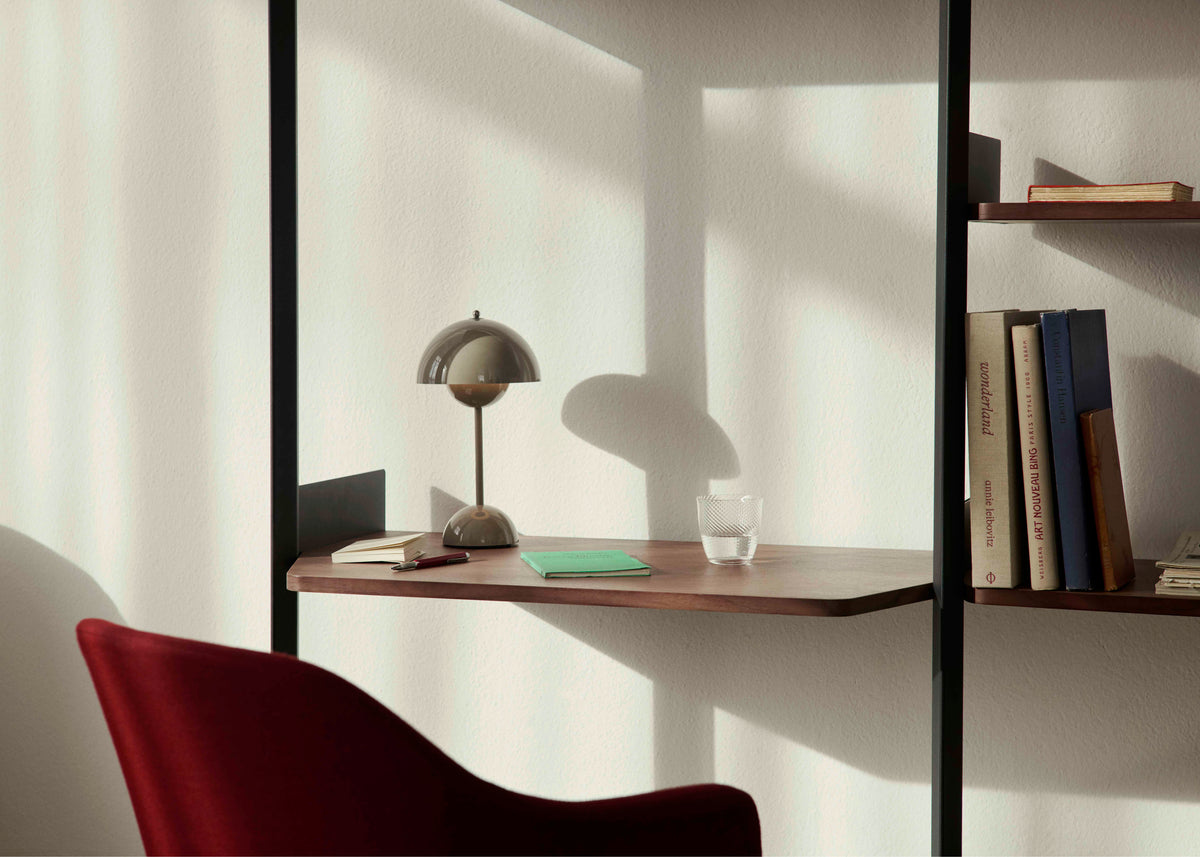 Bureau stoel RELY HW38 rood met een zwarte aluminium basis