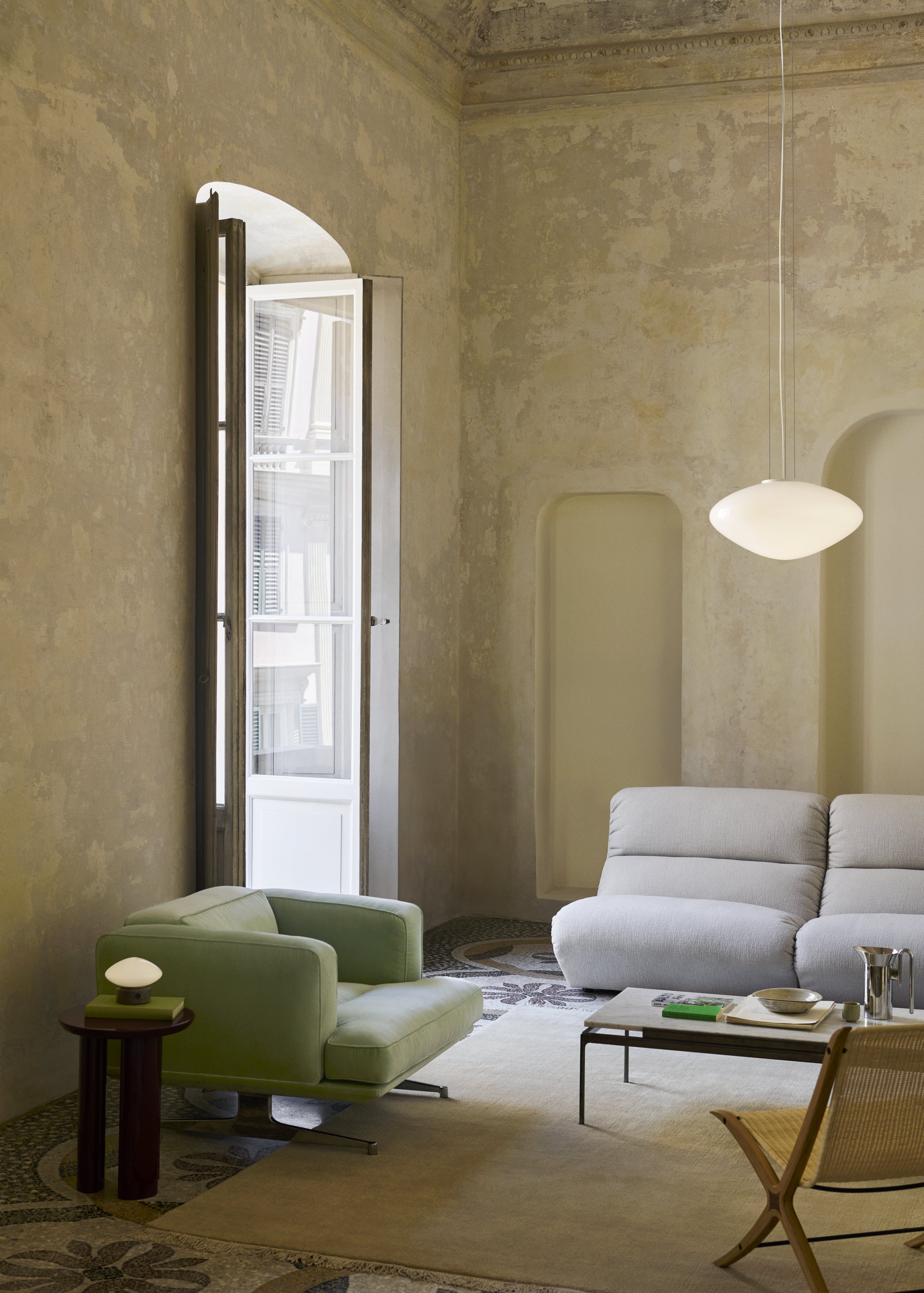 Hanglamp MIST met opalen kap