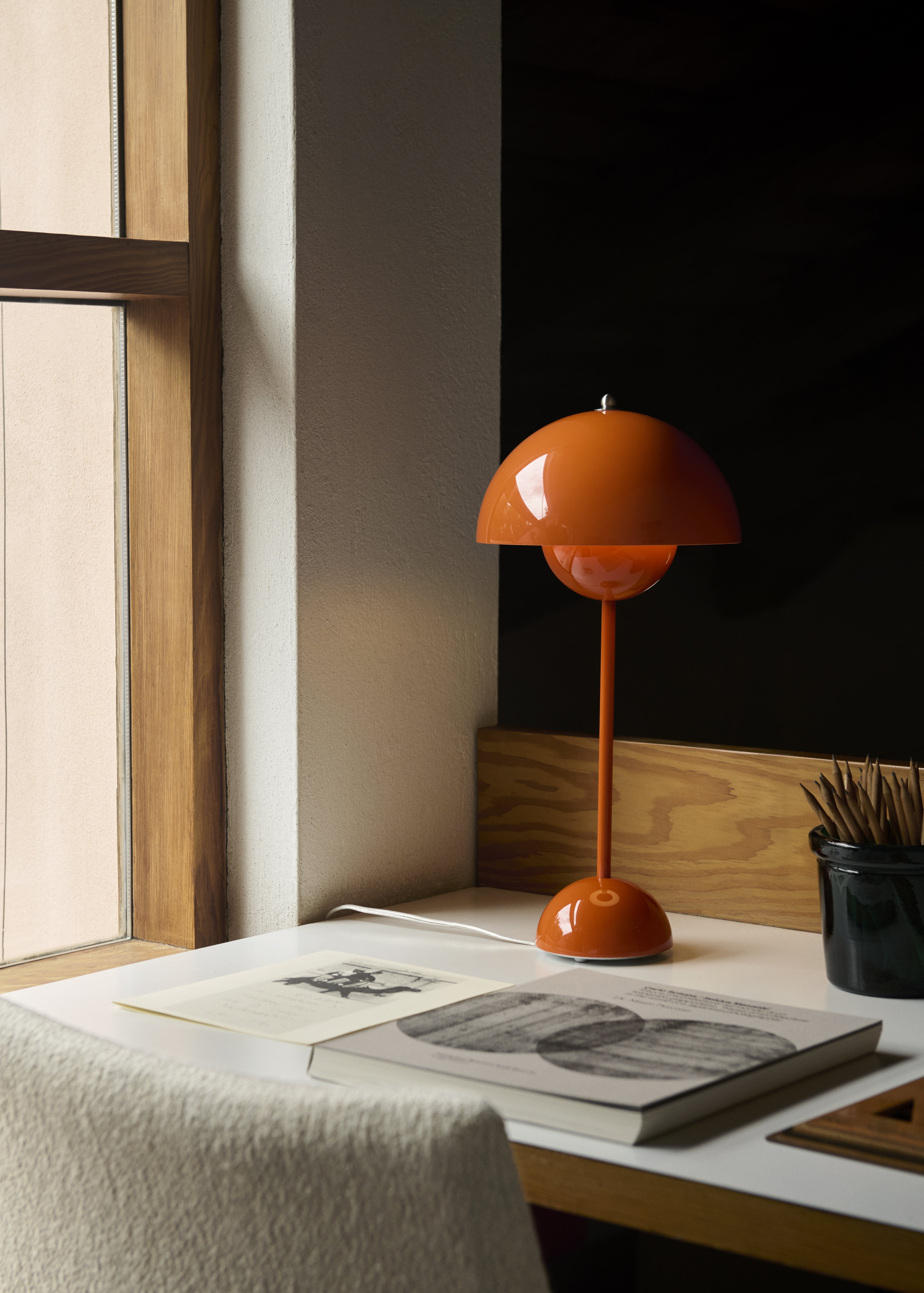 Tafellamp FLOWERPOT VP3 oranje