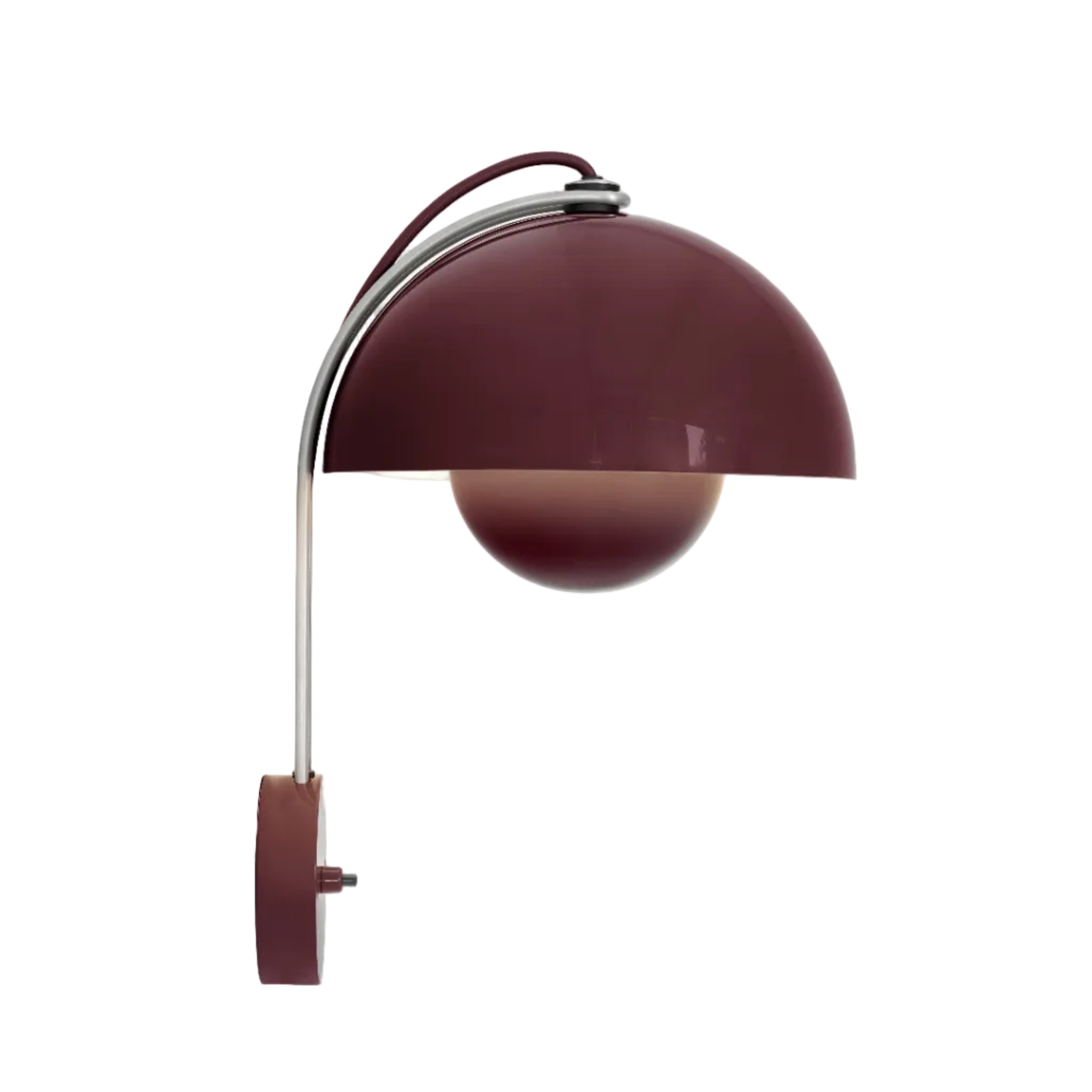 Wandlamp FLOWERPOT VP8 donkere pruim
