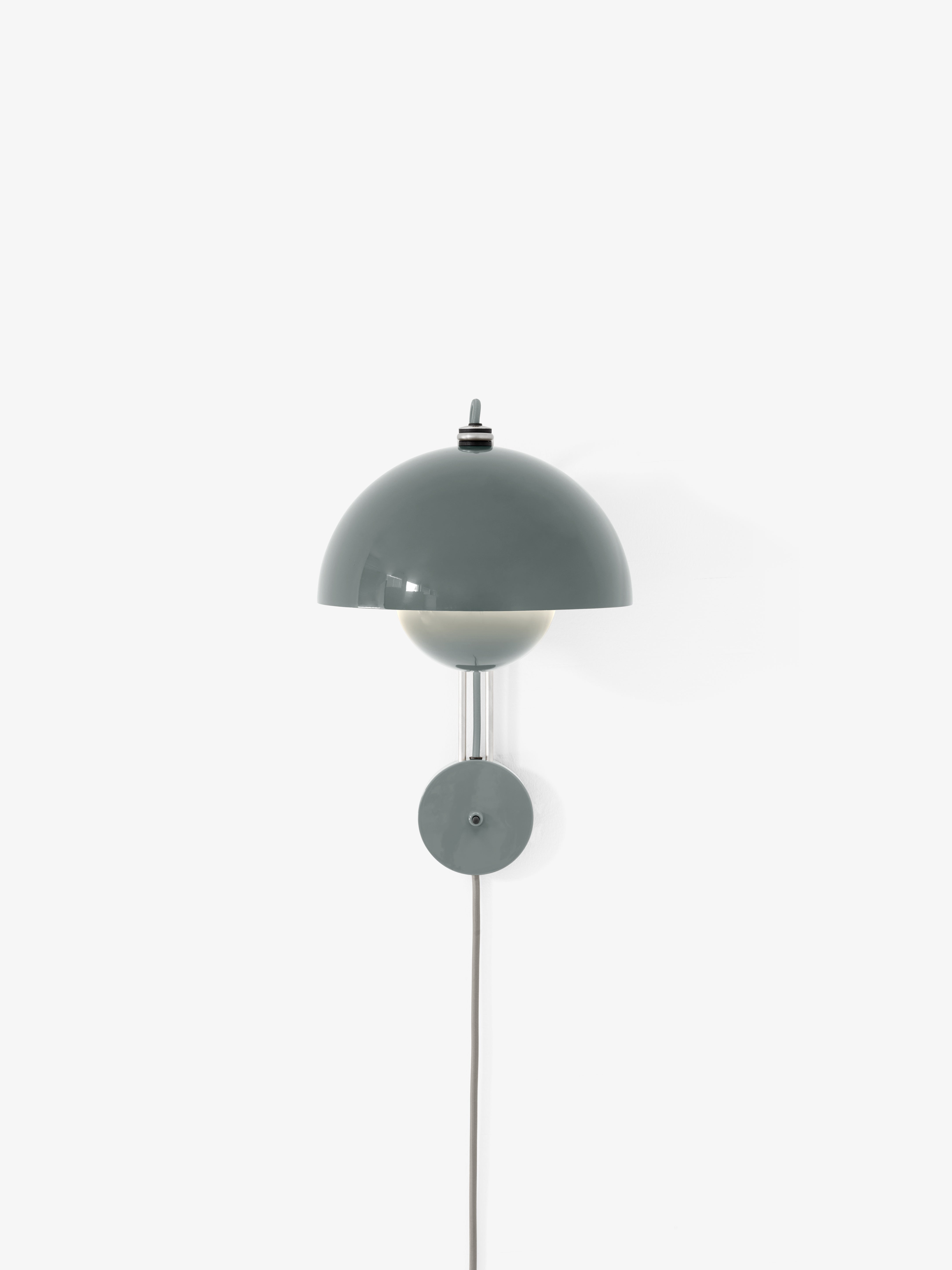 Wandlamp FLOWERPOT VP8 grijsblauw