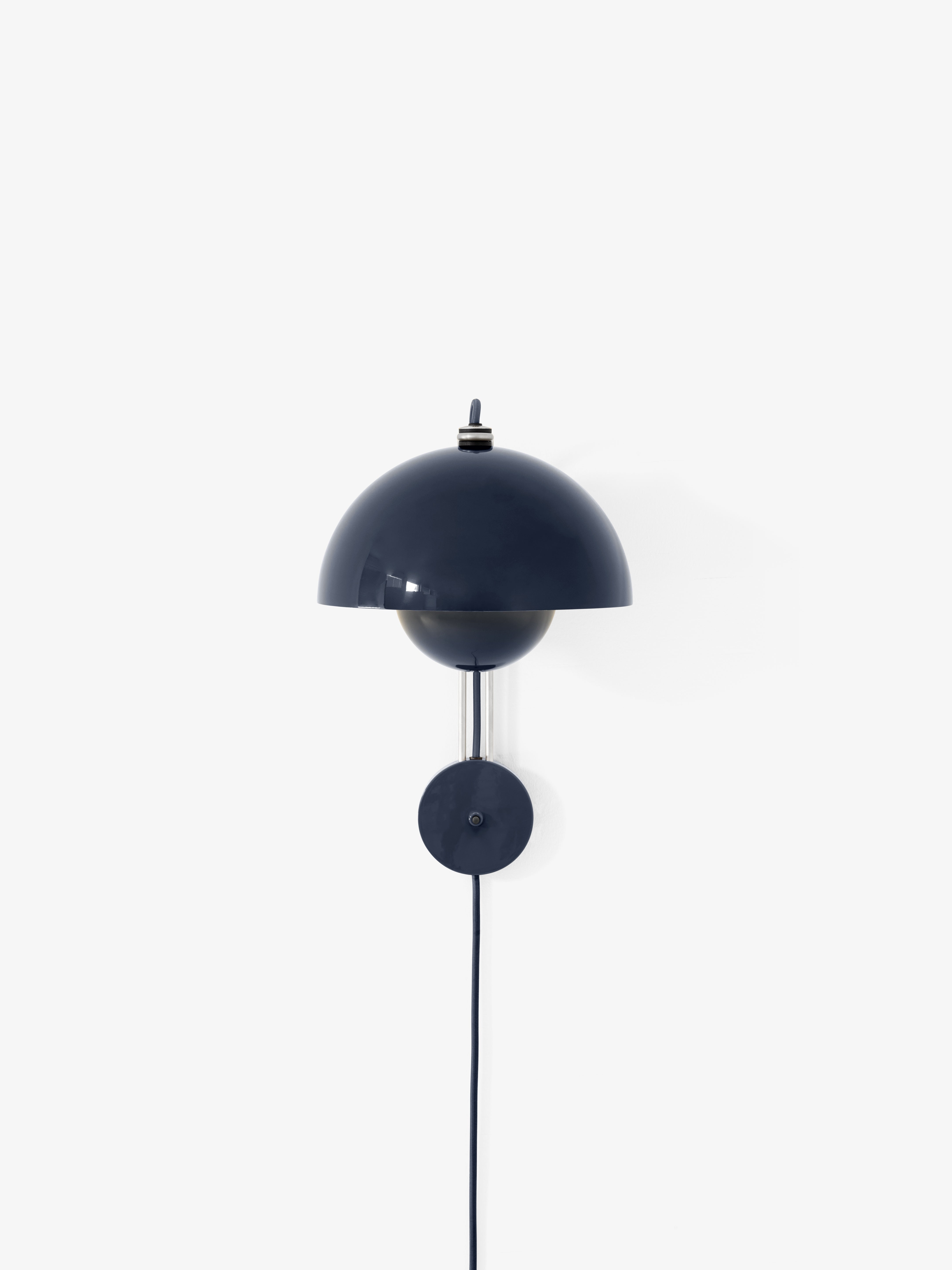 Wandlamp FLOWERPOT VP8 staal blauw