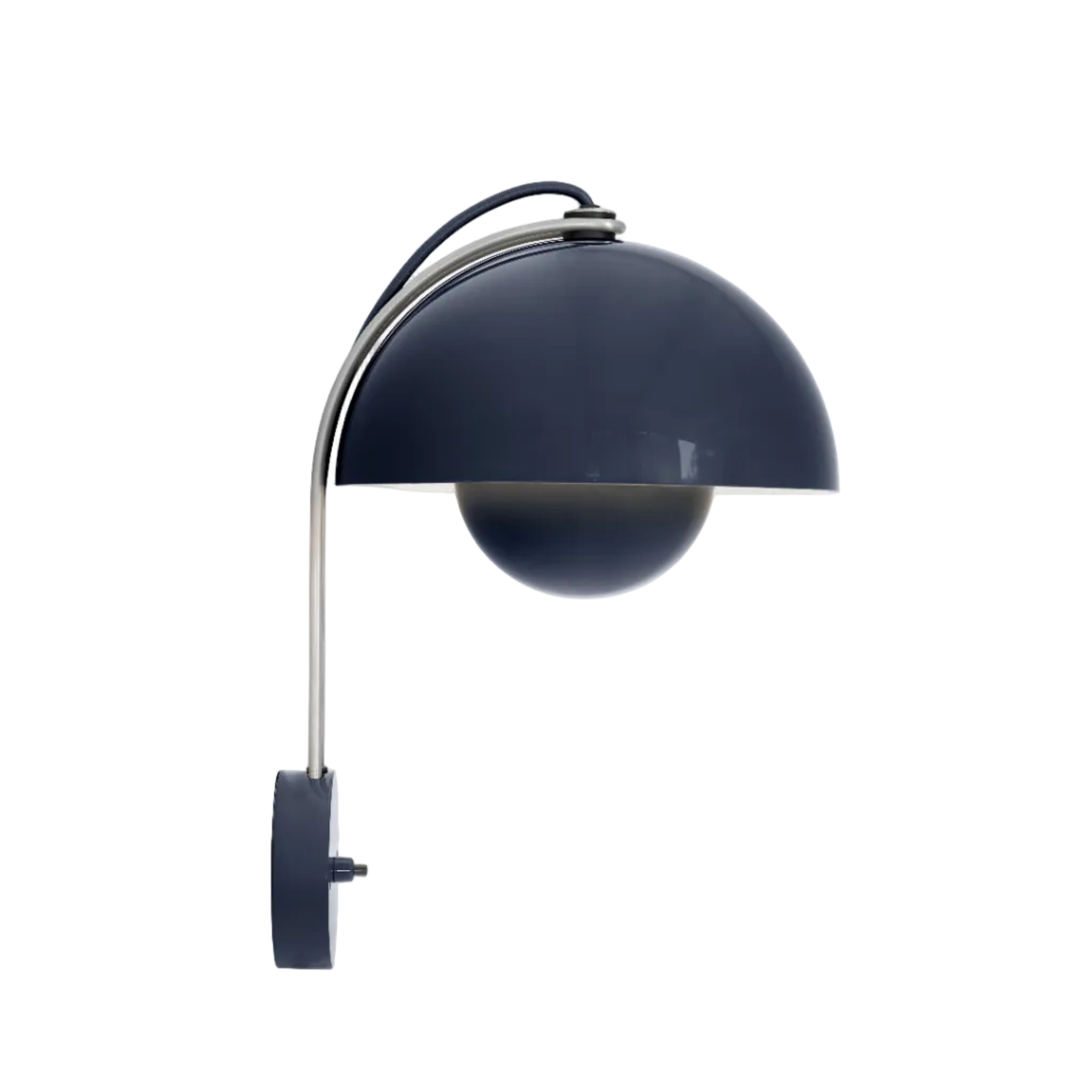 Wandlamp FLOWERPOT VP8 staal blauw