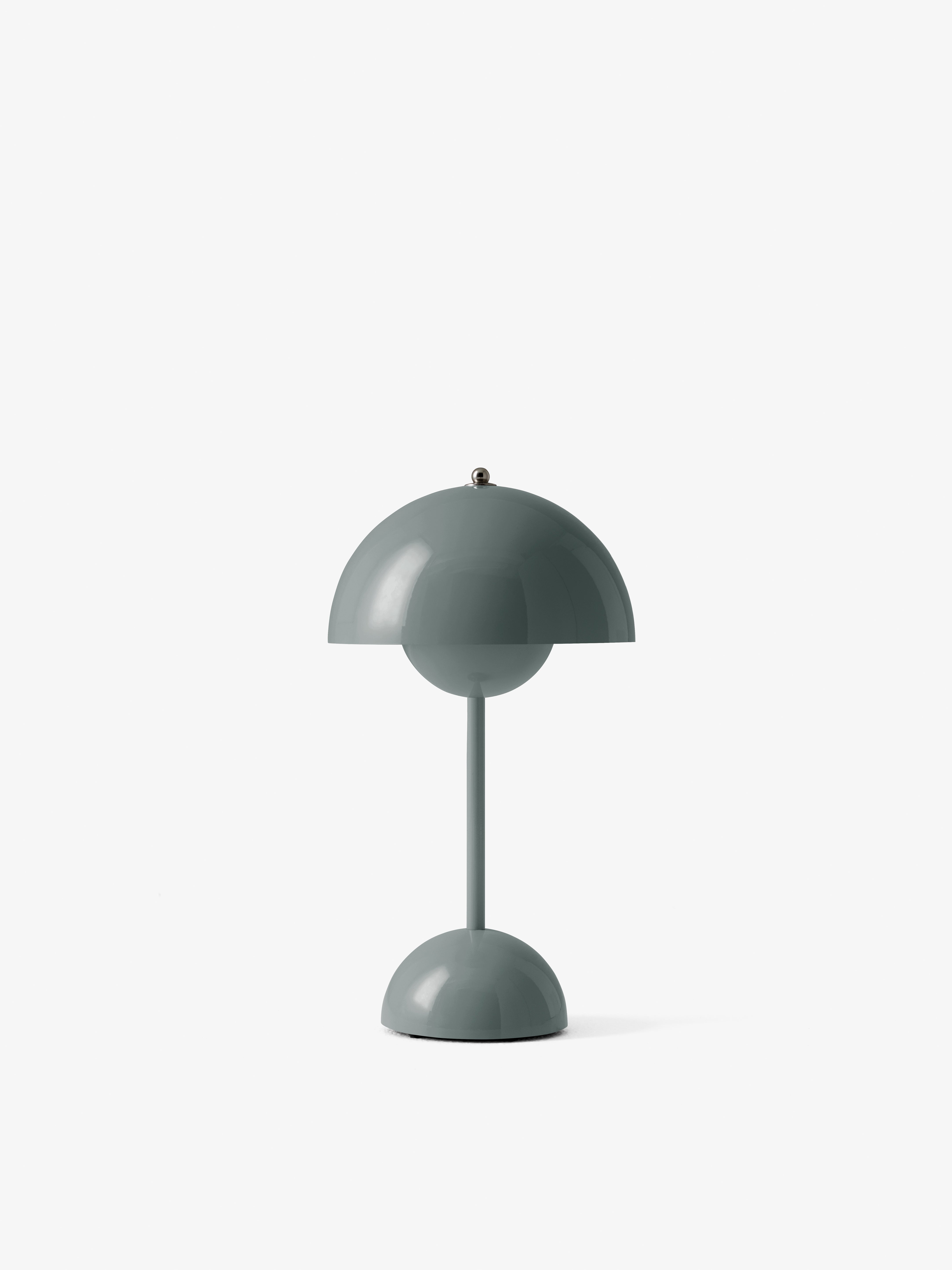 Draagbare lamp FLOWERPOT VP9 grijsblauw