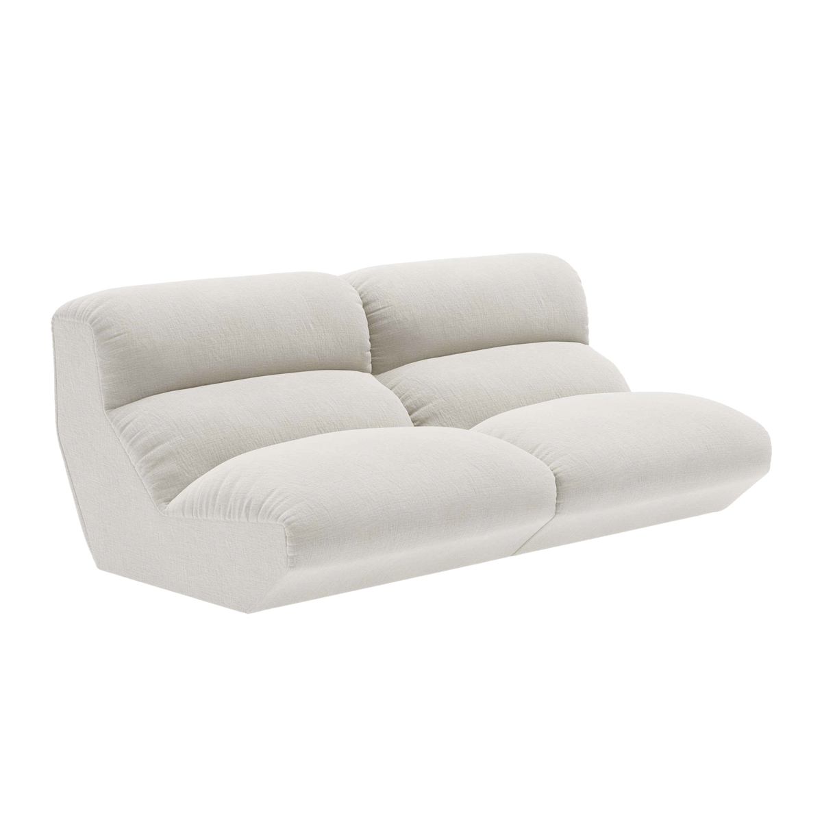 Modulaire 3-zitsbank HI LO crème