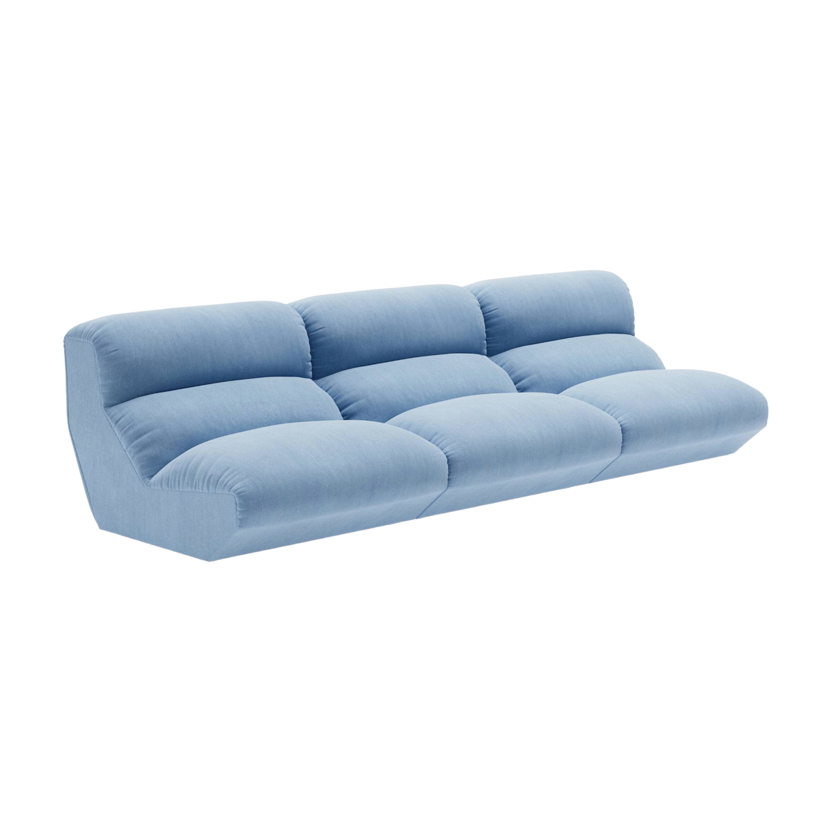 Modulaire 4-persoons bank HI LO lichtblauw