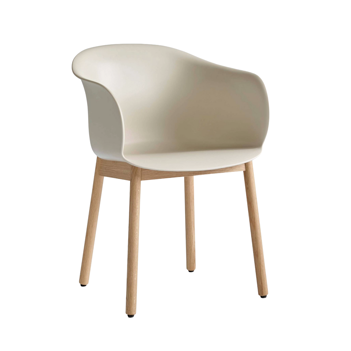 ELEFY JH30 stoel beige met eiken basis