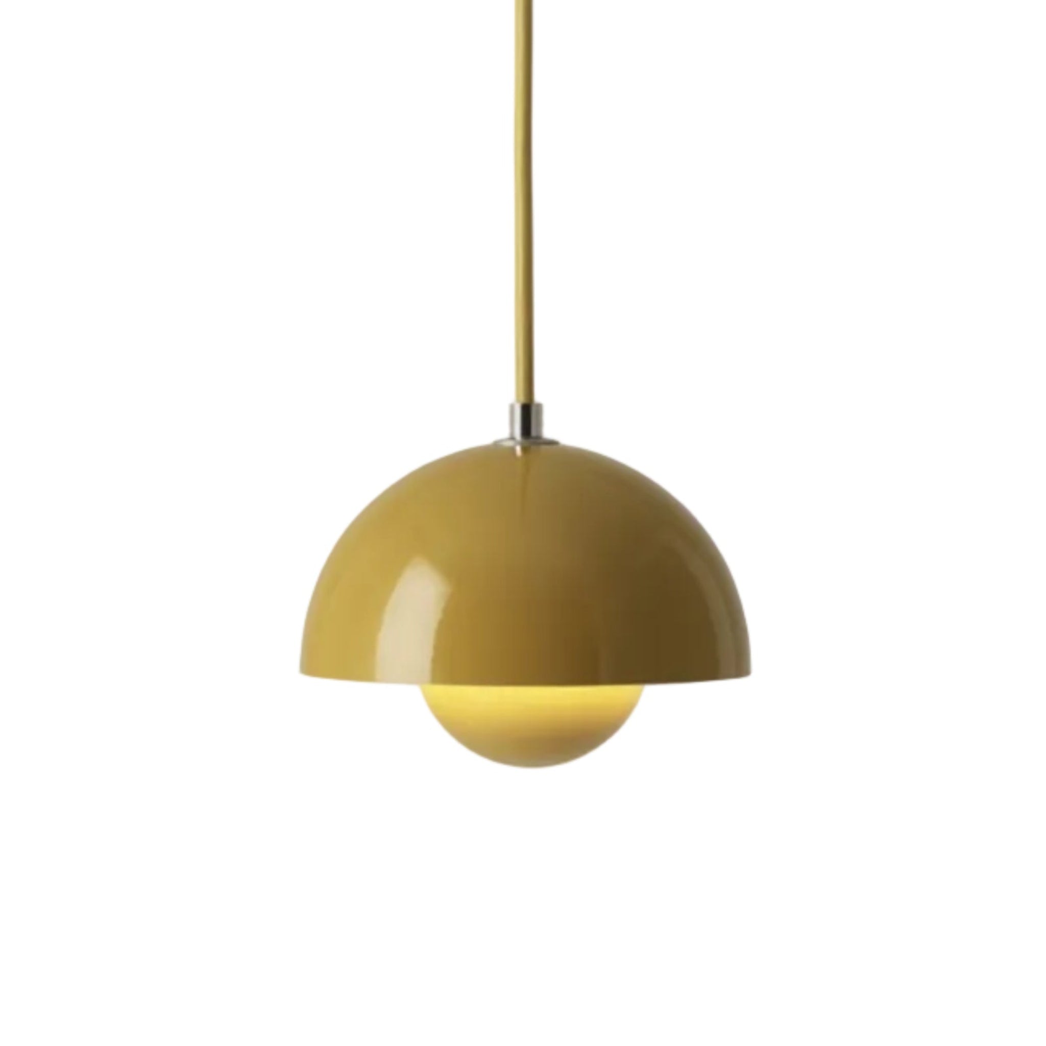 Hanglamp FLOWERPOT mosterdkleur