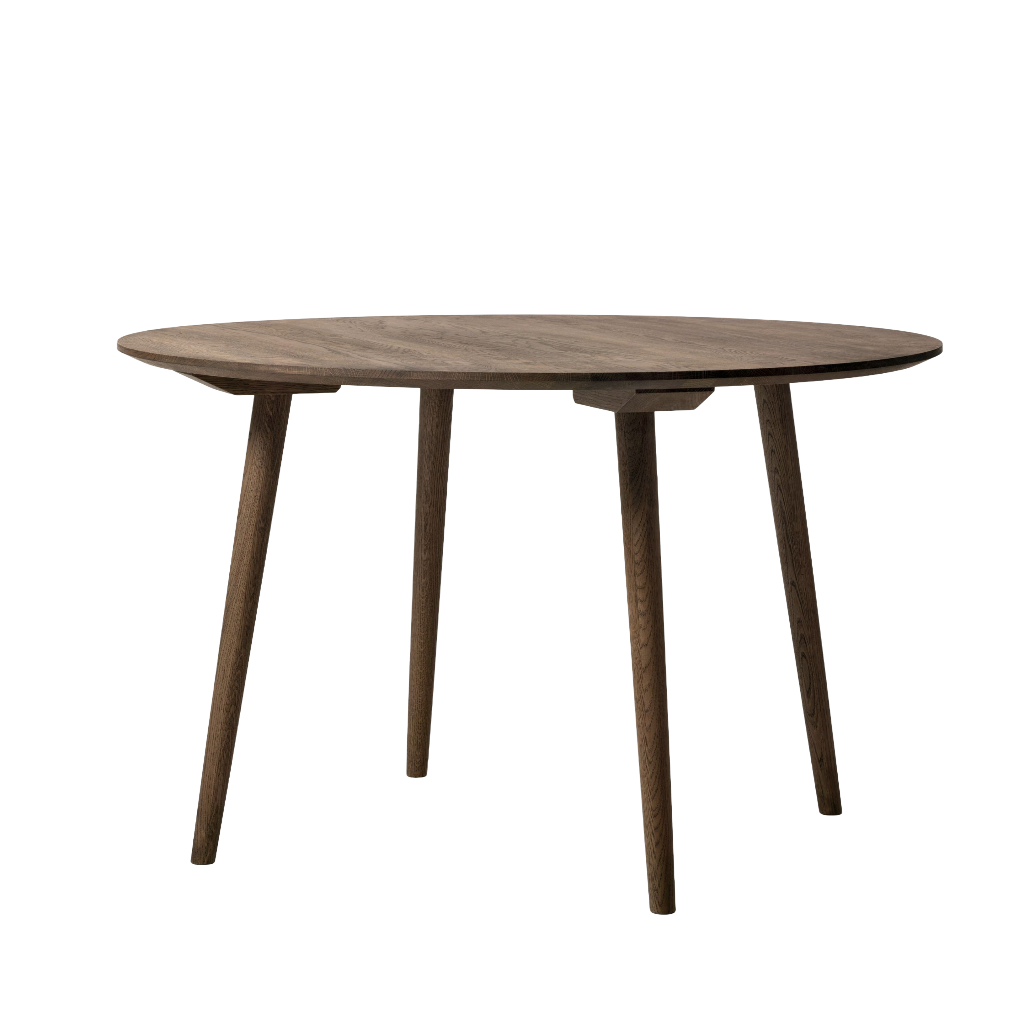 Ronde tafel IN BETWEEN gerookt geolied eiken