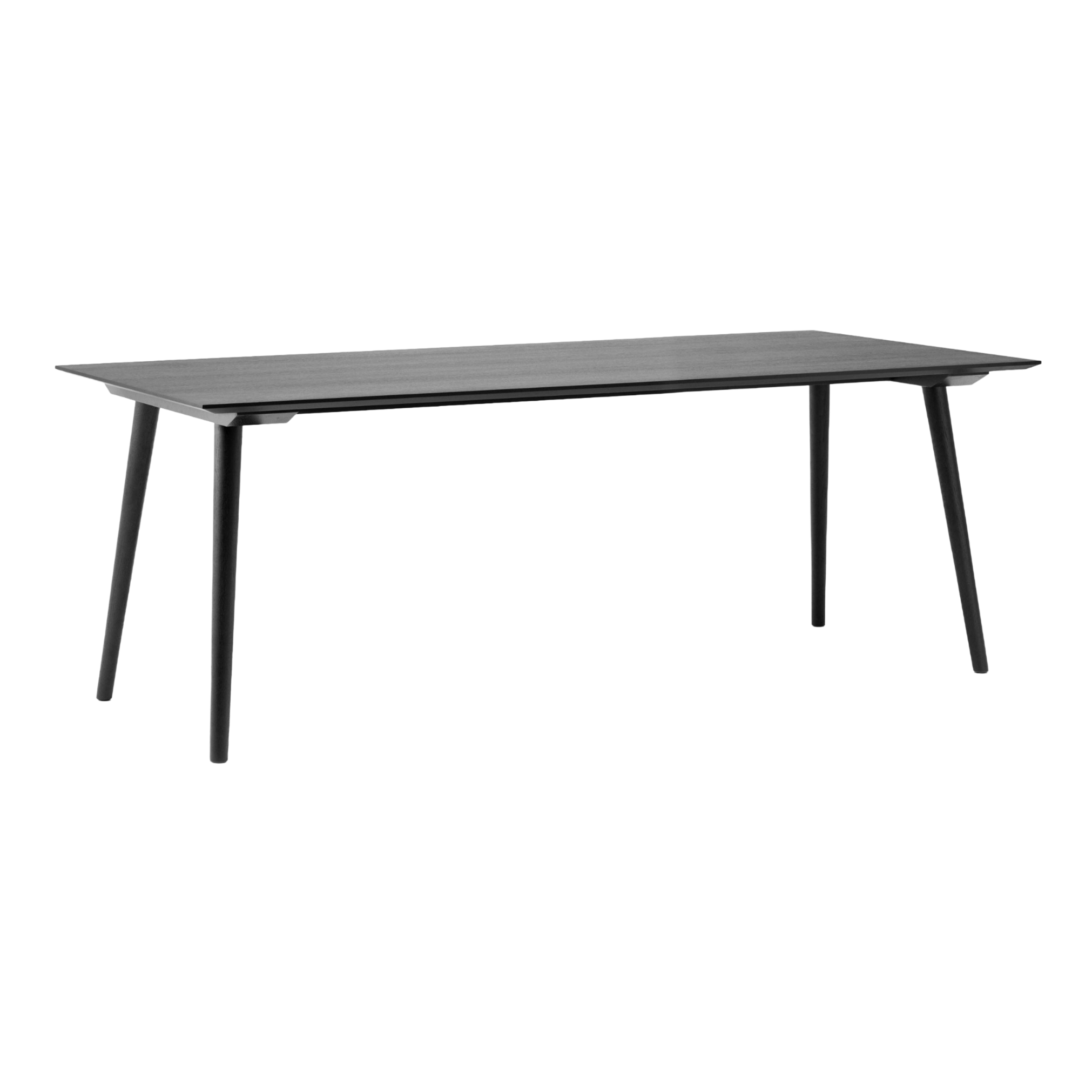 Tafel IN BETWEEN zwart gelakt eiken