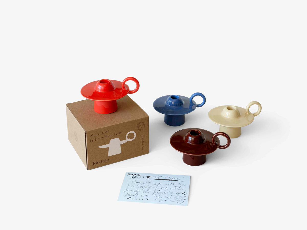 Kaarsenhouder MOMENTO JH39 blauw