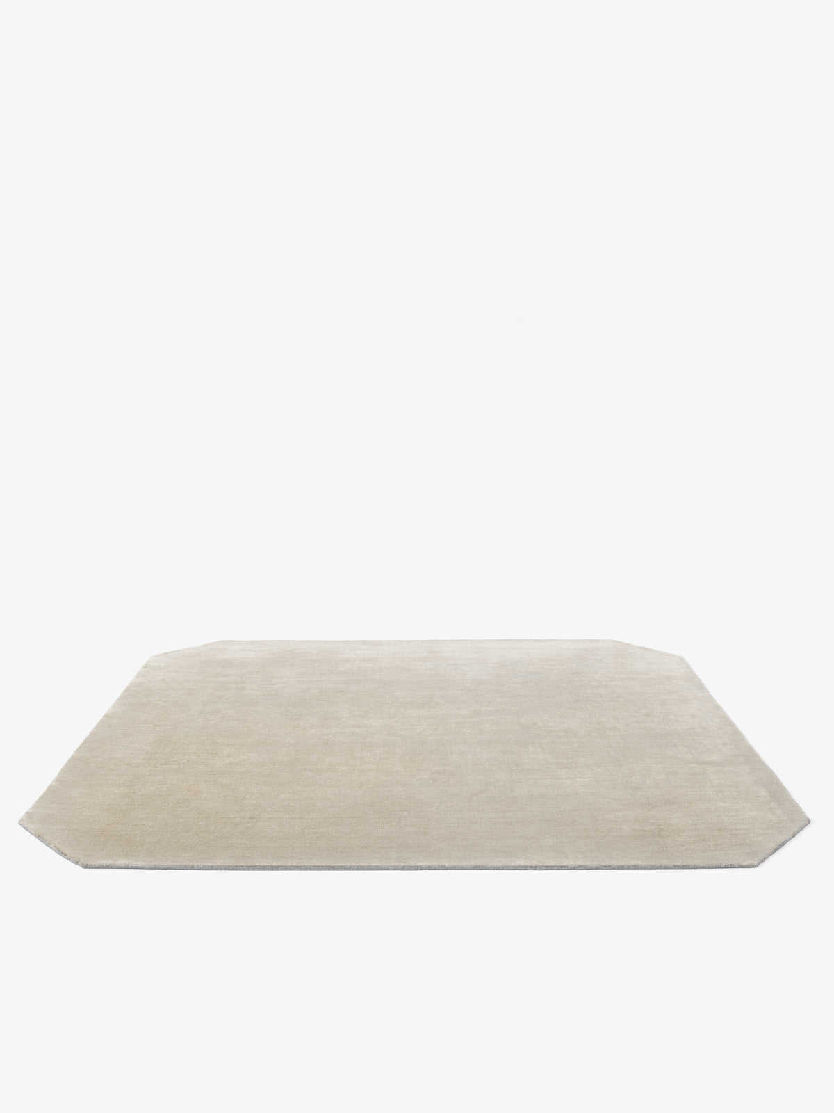 Vierkante vloerkleed met afgeronde hoeken THE MOOR beige