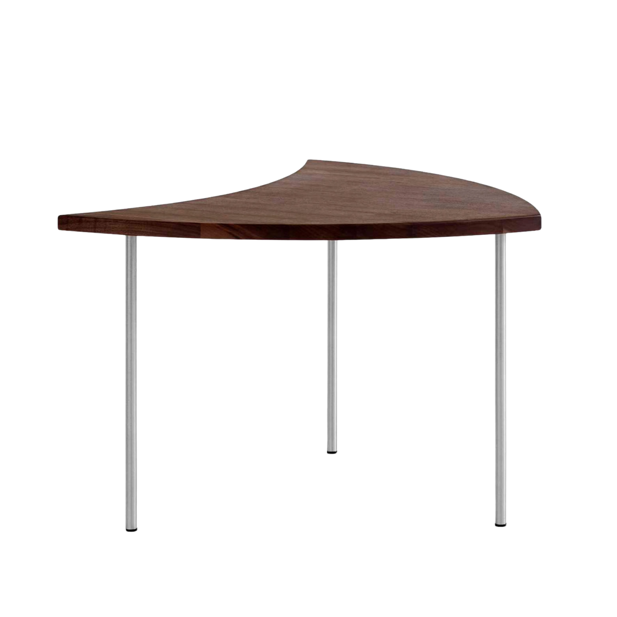 PINWHEEL HM7 bijzettafel, geolied notenhout met stalen basis