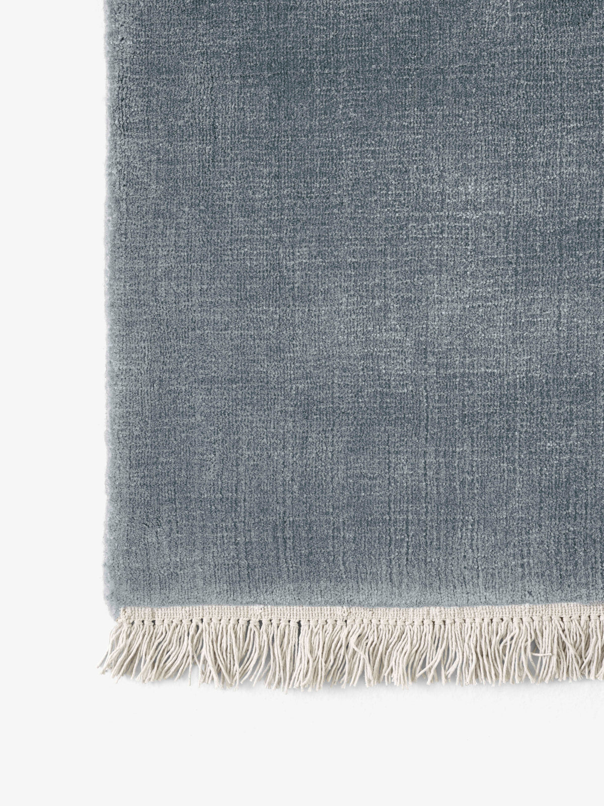 Vloerkleed met franjes THE MOOR blauw