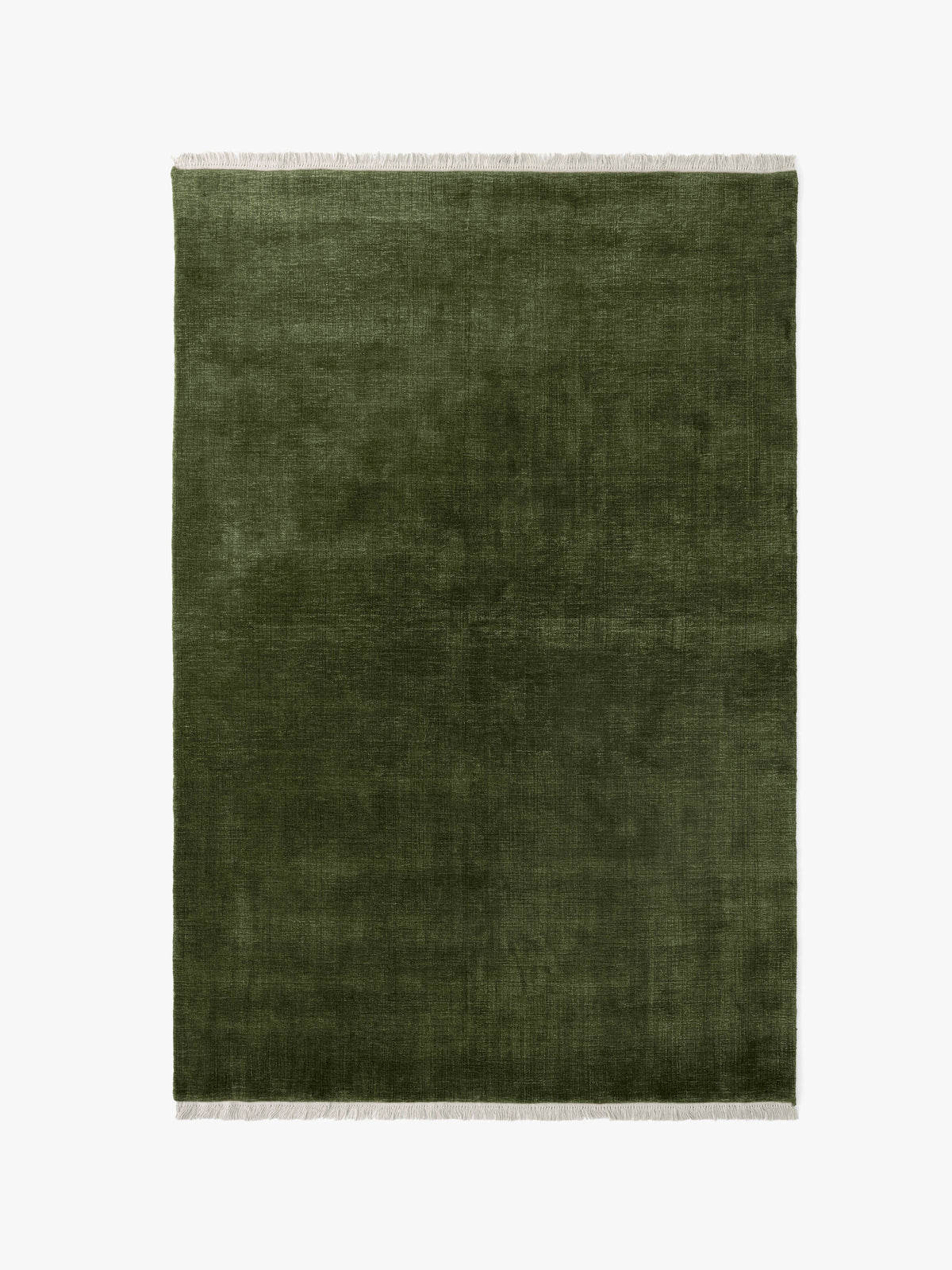 Vloerkleed met franjes THE MOOR donkergroen