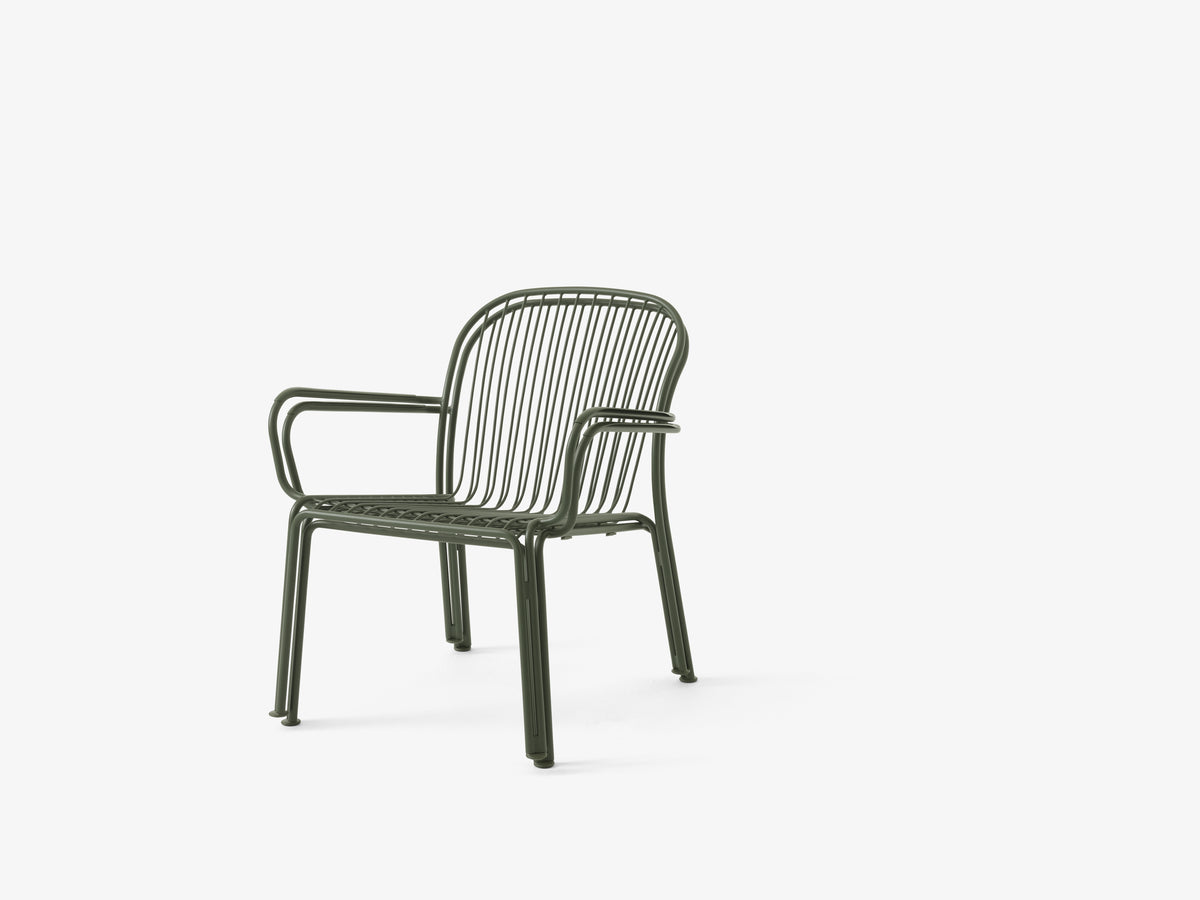 Buitenfauteuil met armleuningen THORVALD SC101 donkergroen