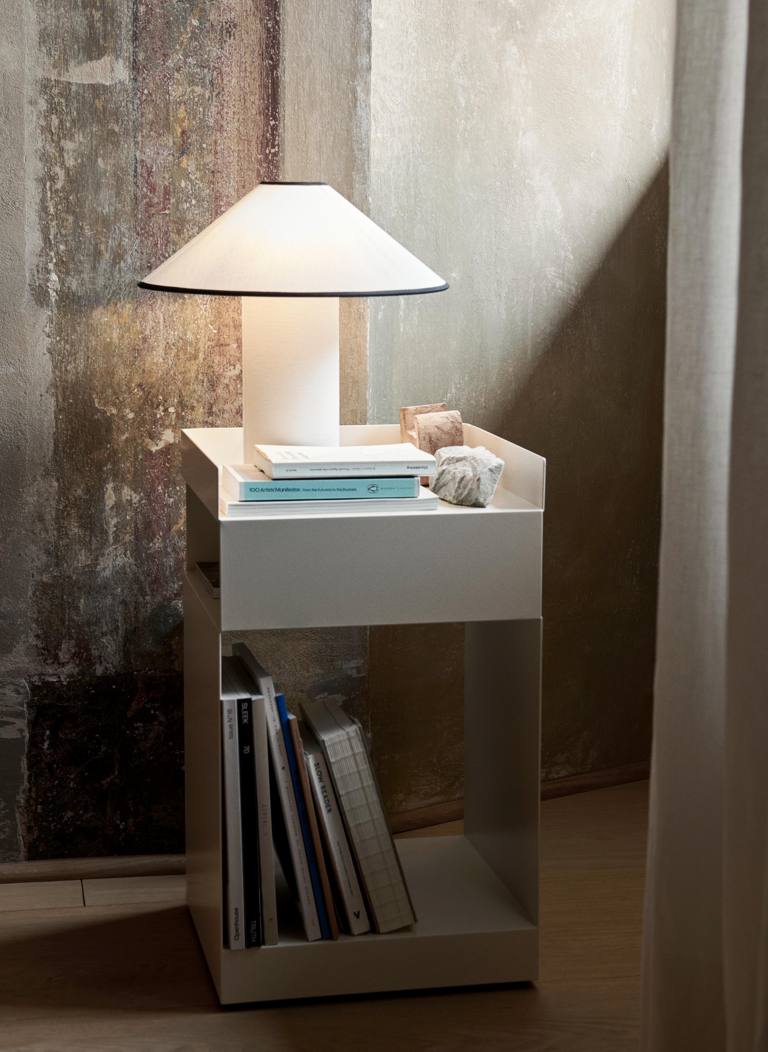 COLETTE ATD6 Table Lamp in White with Black Finish